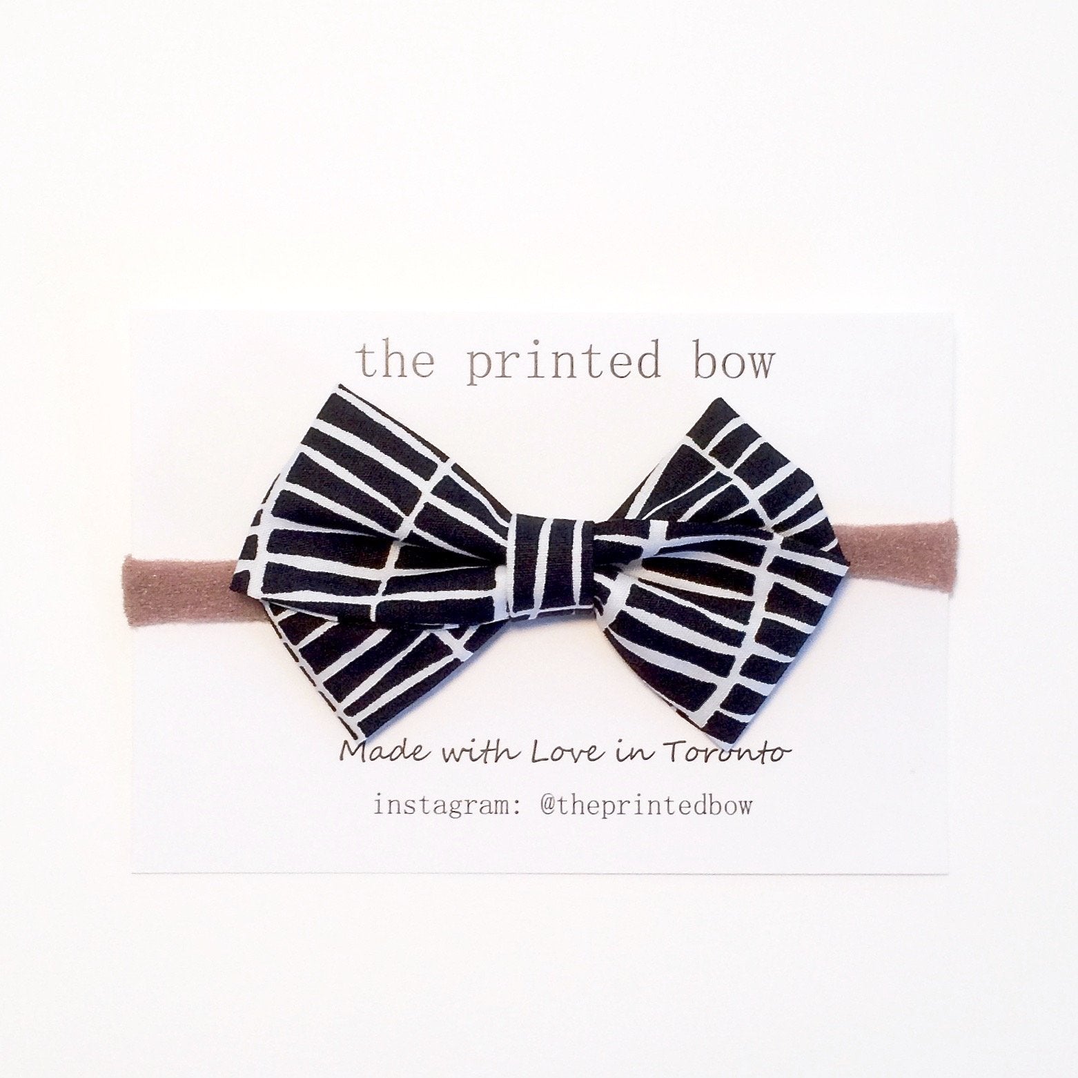 Monochrome Baby Headband at Bonjour Baby Baskets Luxury Baby Gifts