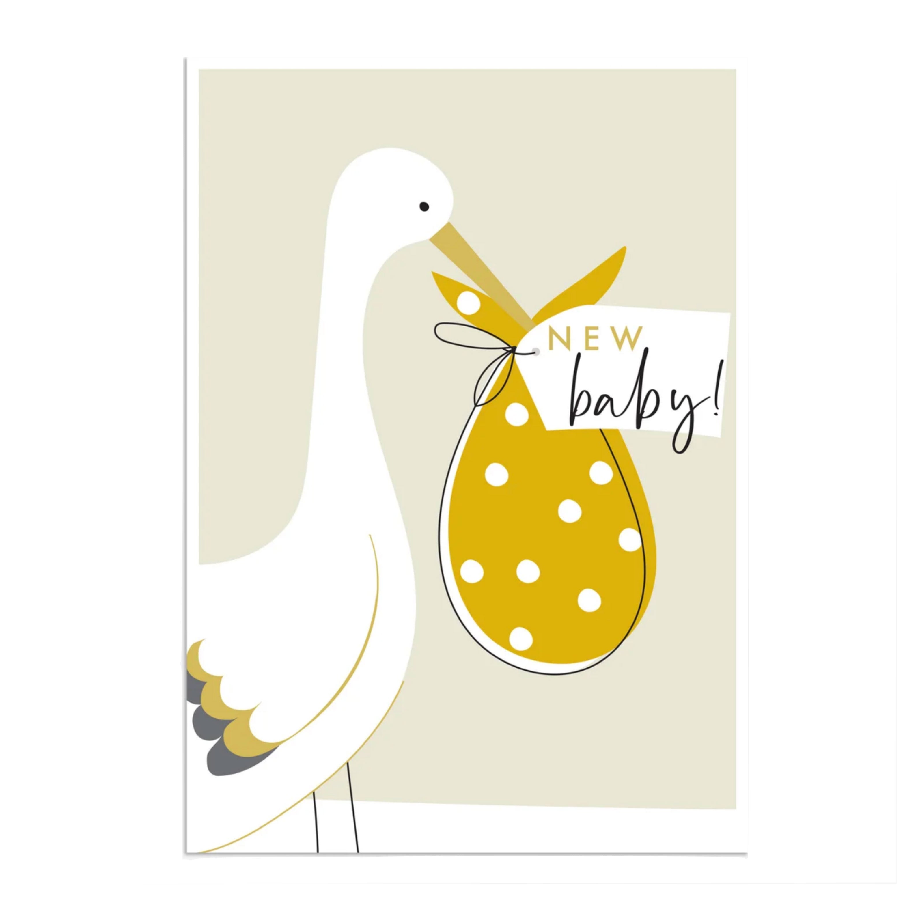 Baby Stork Greeting Card