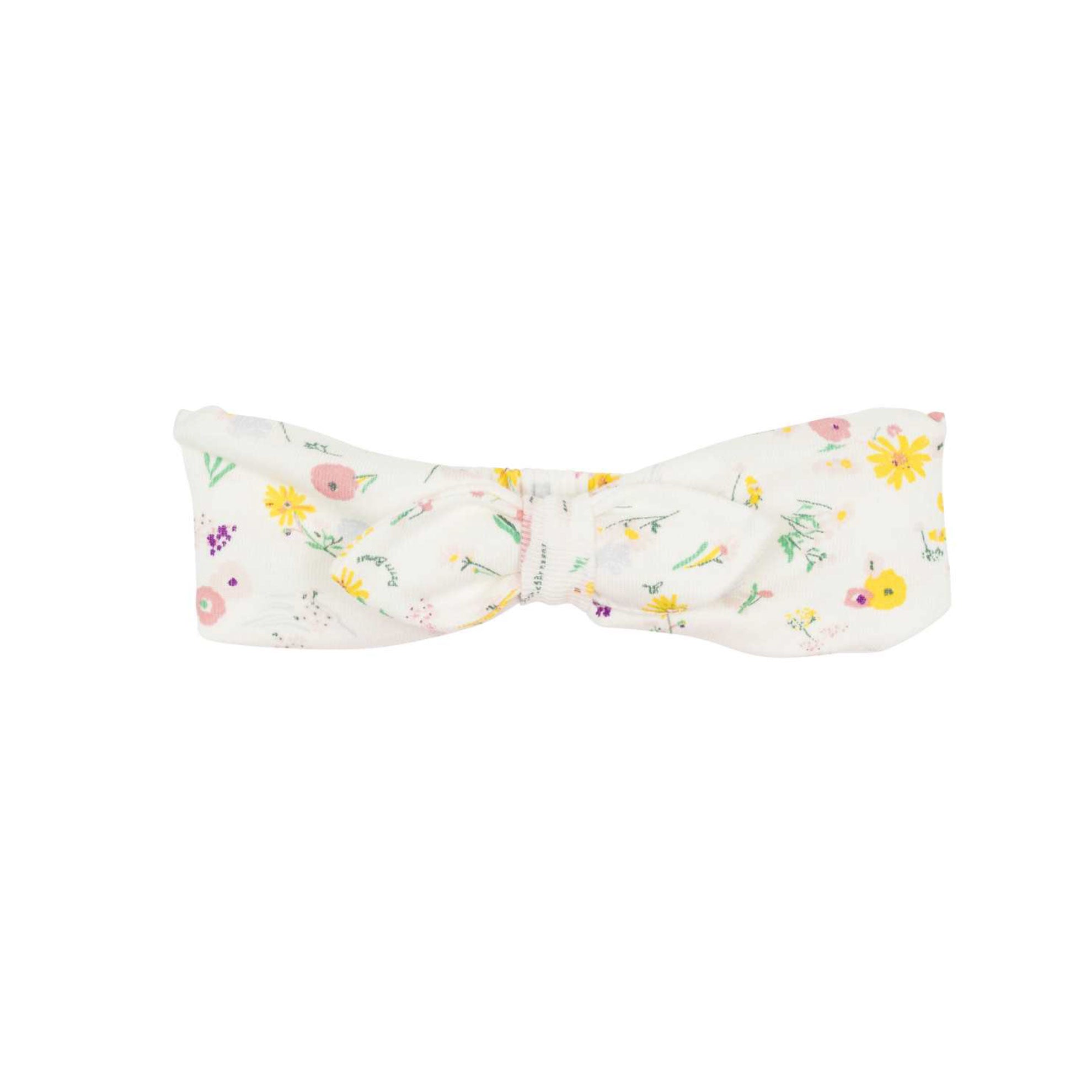 Petit Bateau Baby Headband with flowers at Bonjour Baby Baskets