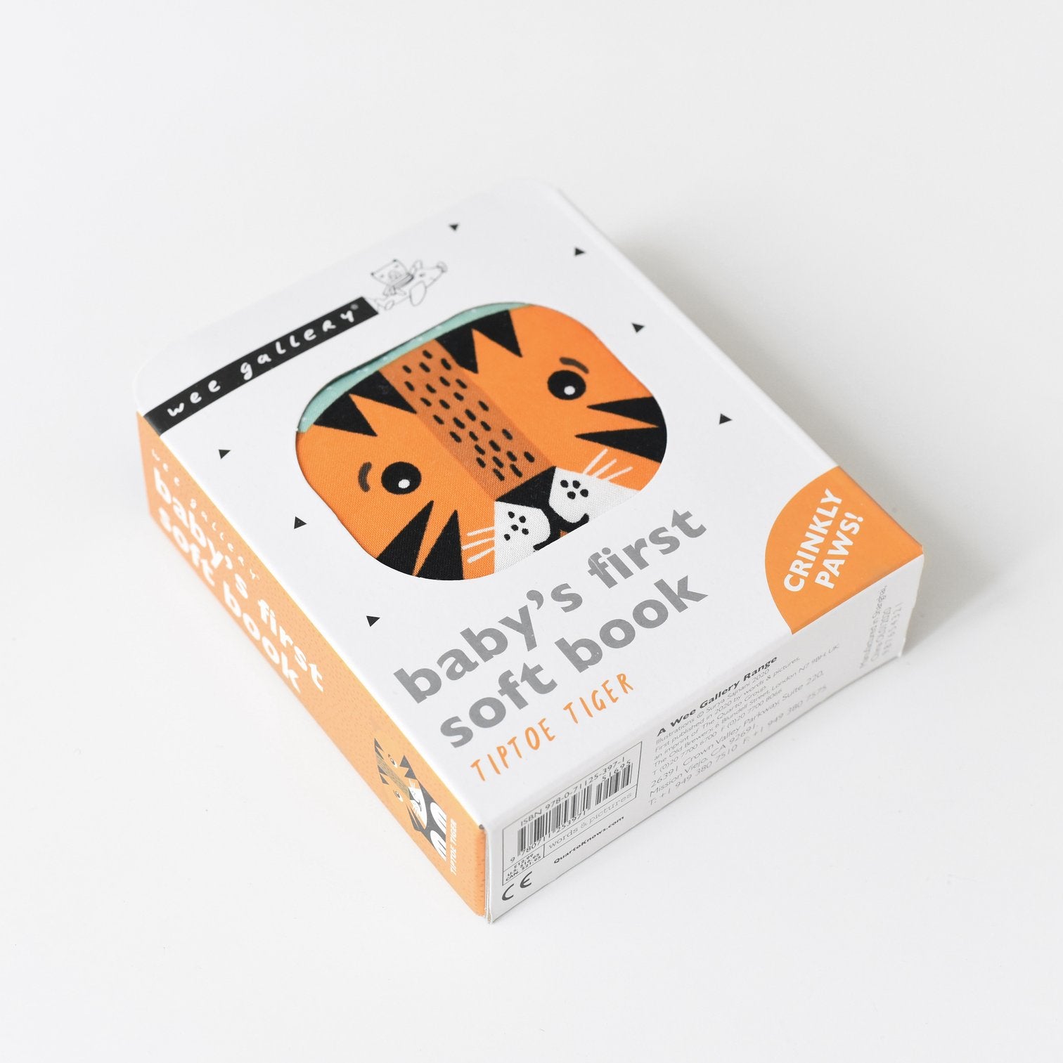 Tip Toe Tiger Soft Book by Wee Gallery 