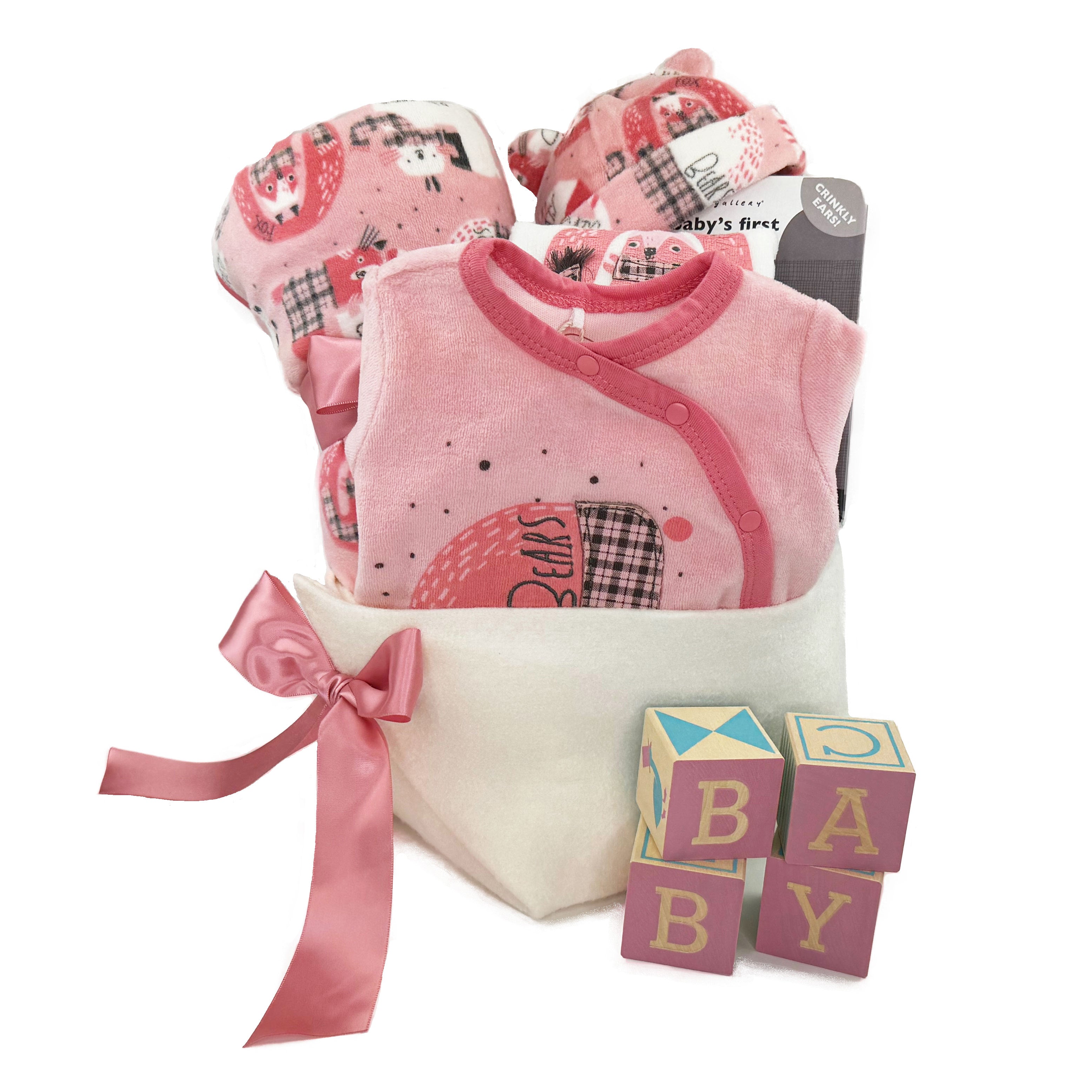 Little Bear, Little Bear Baby Gift Basket - Girl