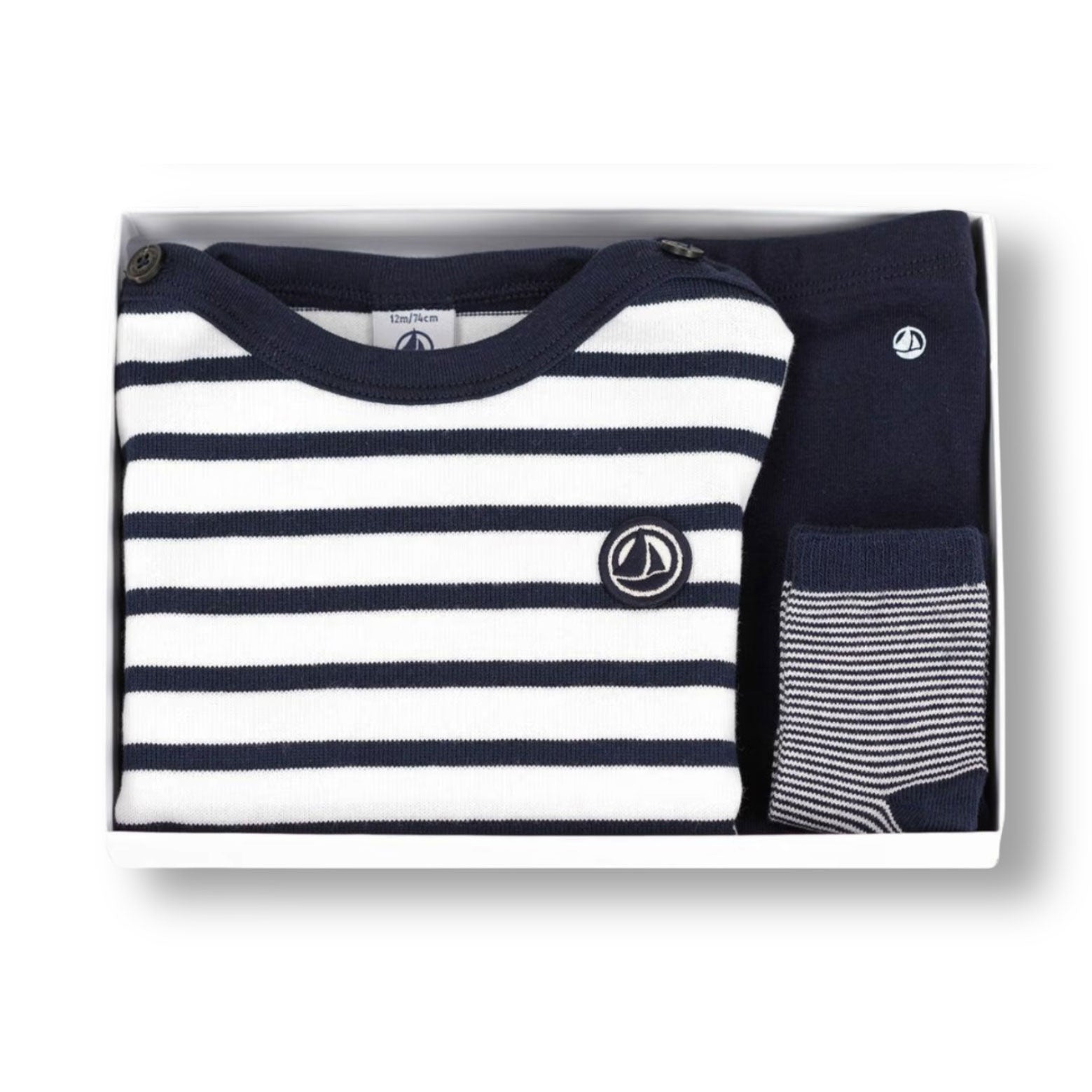 Luxury Iconic Baby Gift By Petit Bateau at Bonjour Baby Baskets