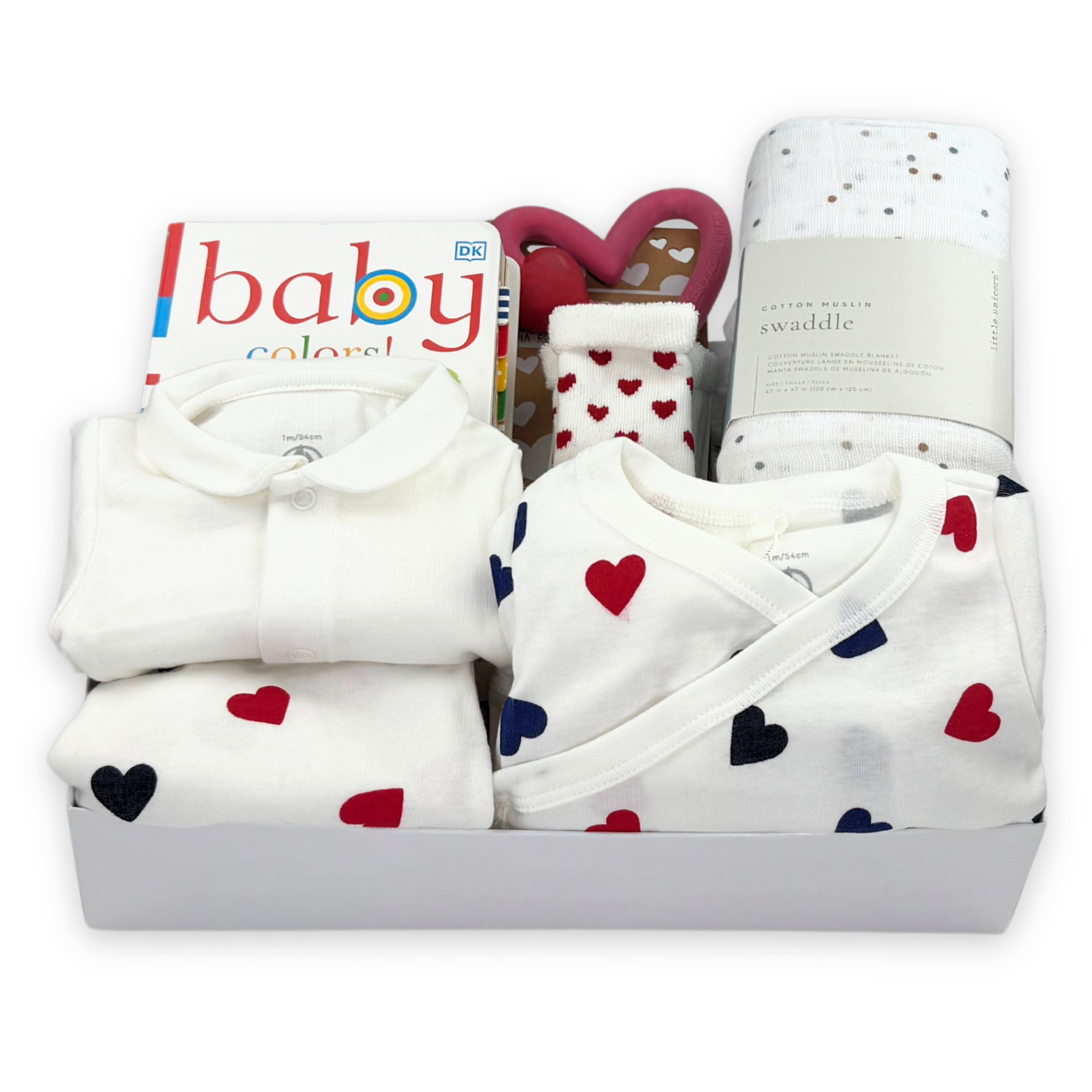 Luxury Baby Gift Box for Baby First Valentine's at Bonjour Baby Baskets