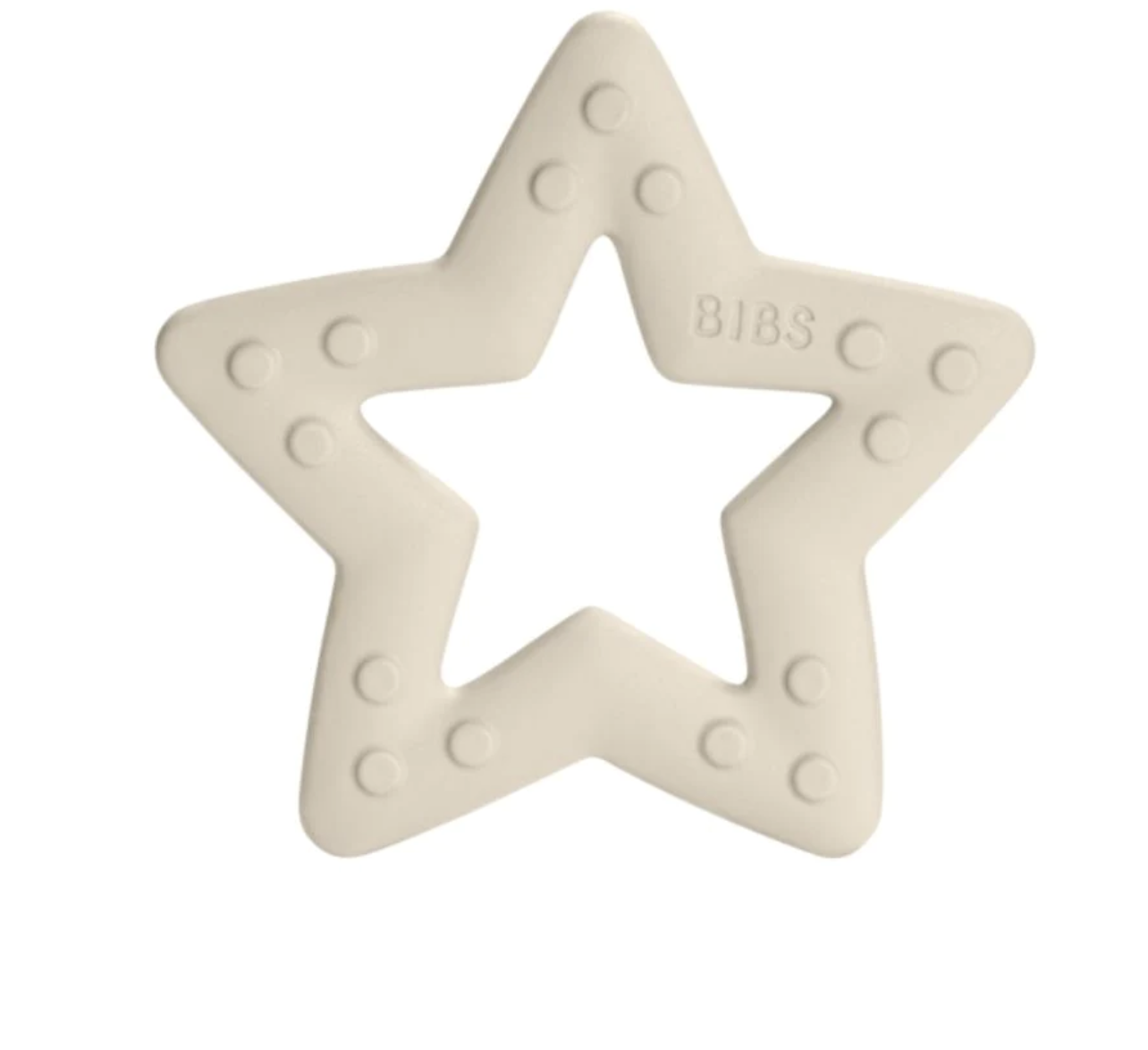 Bibs Star Teether - White
