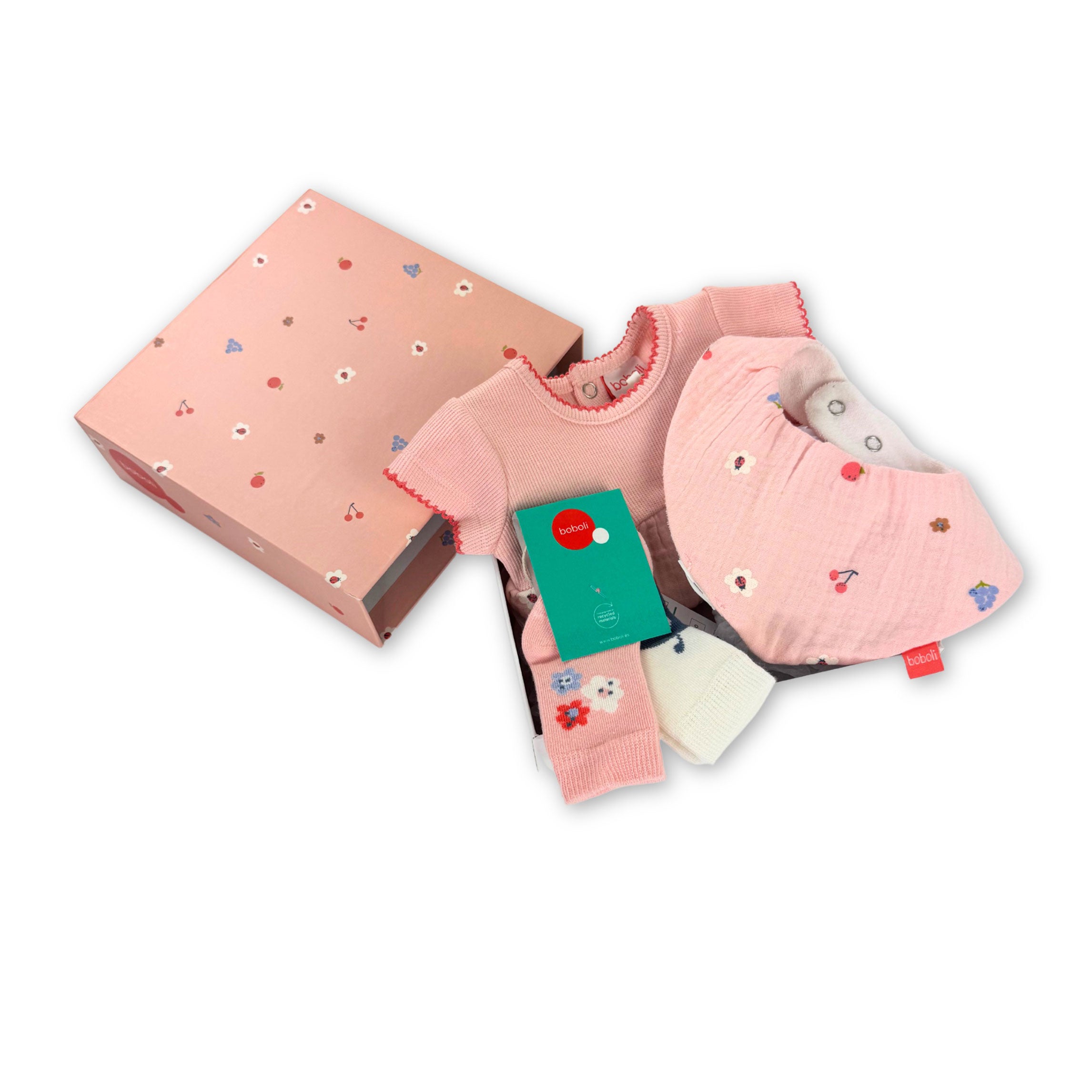 Adorable baby gift box for a girl at Bonjour Baby Baskets