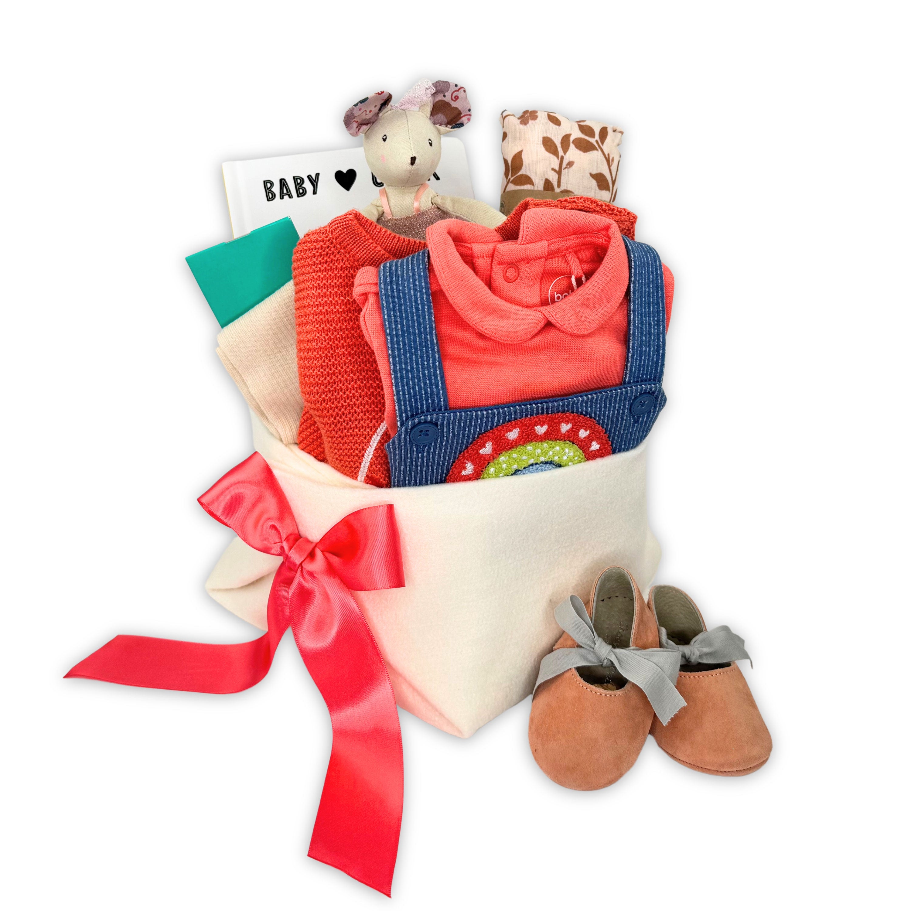 Arc-en-ciel Baby Girl Gift Basket