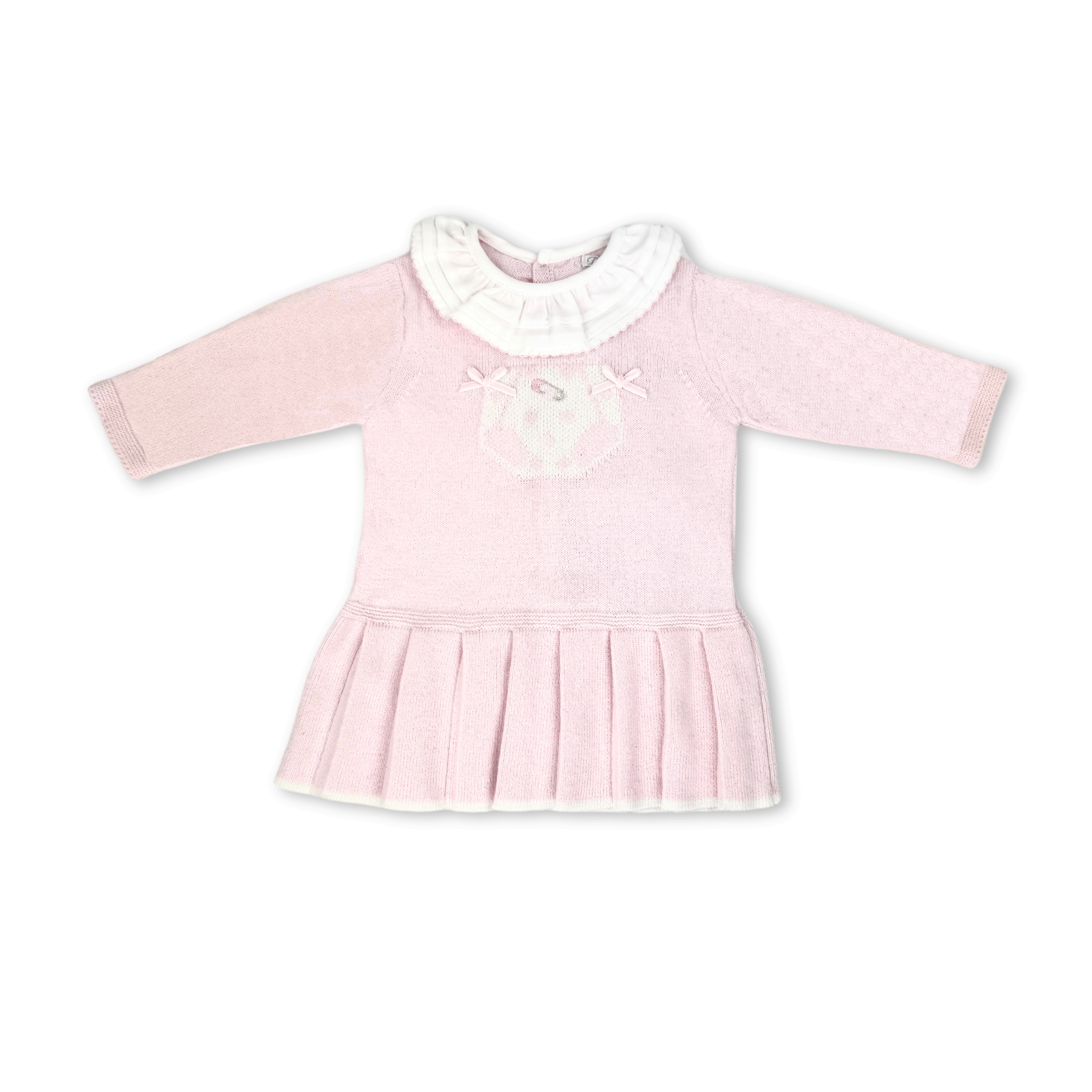 Cashmere blend knitted baby dress by Dr. Kid on sale