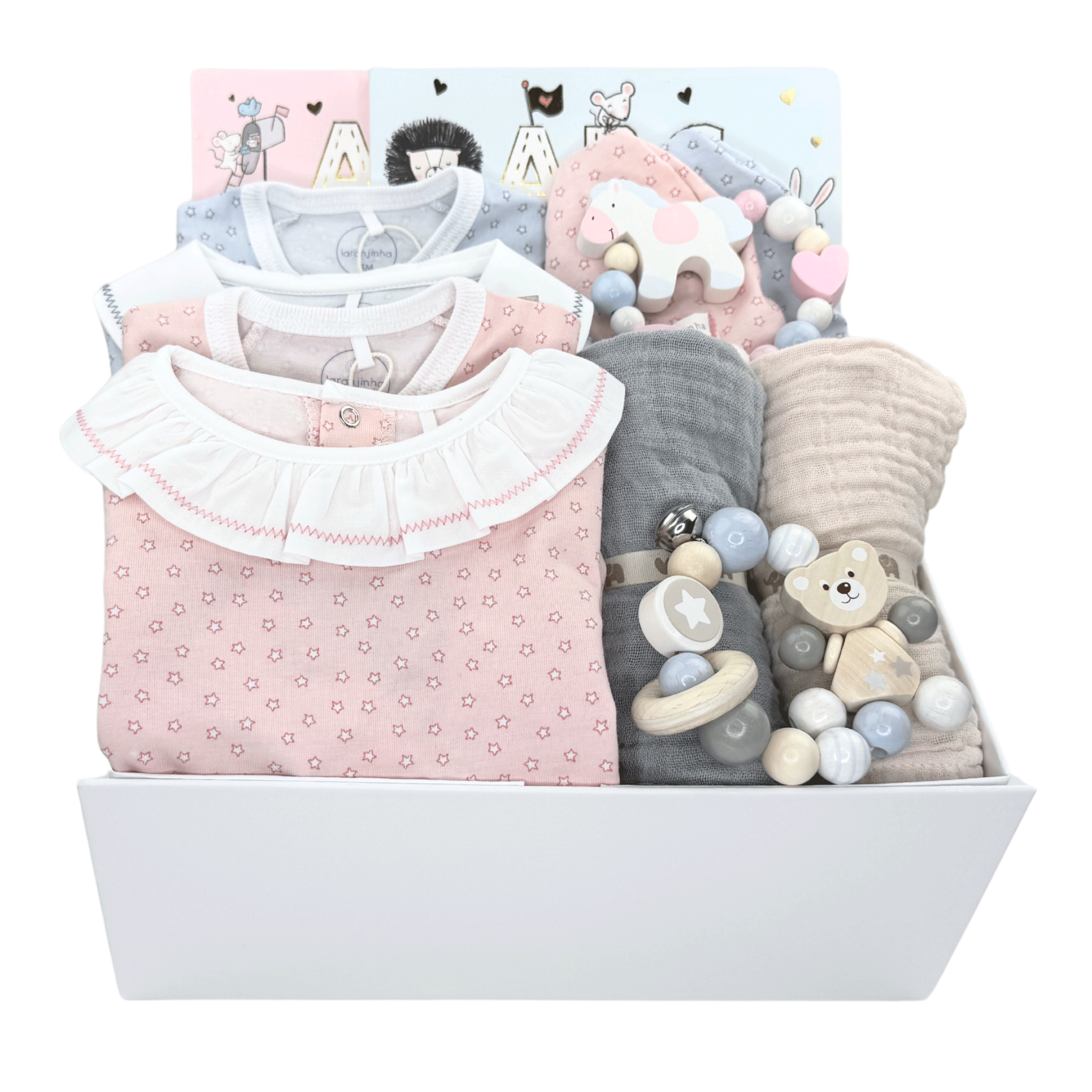 Luxury Baby Gift Box for twins baby girl and boy at Bonjour Baby Baskets