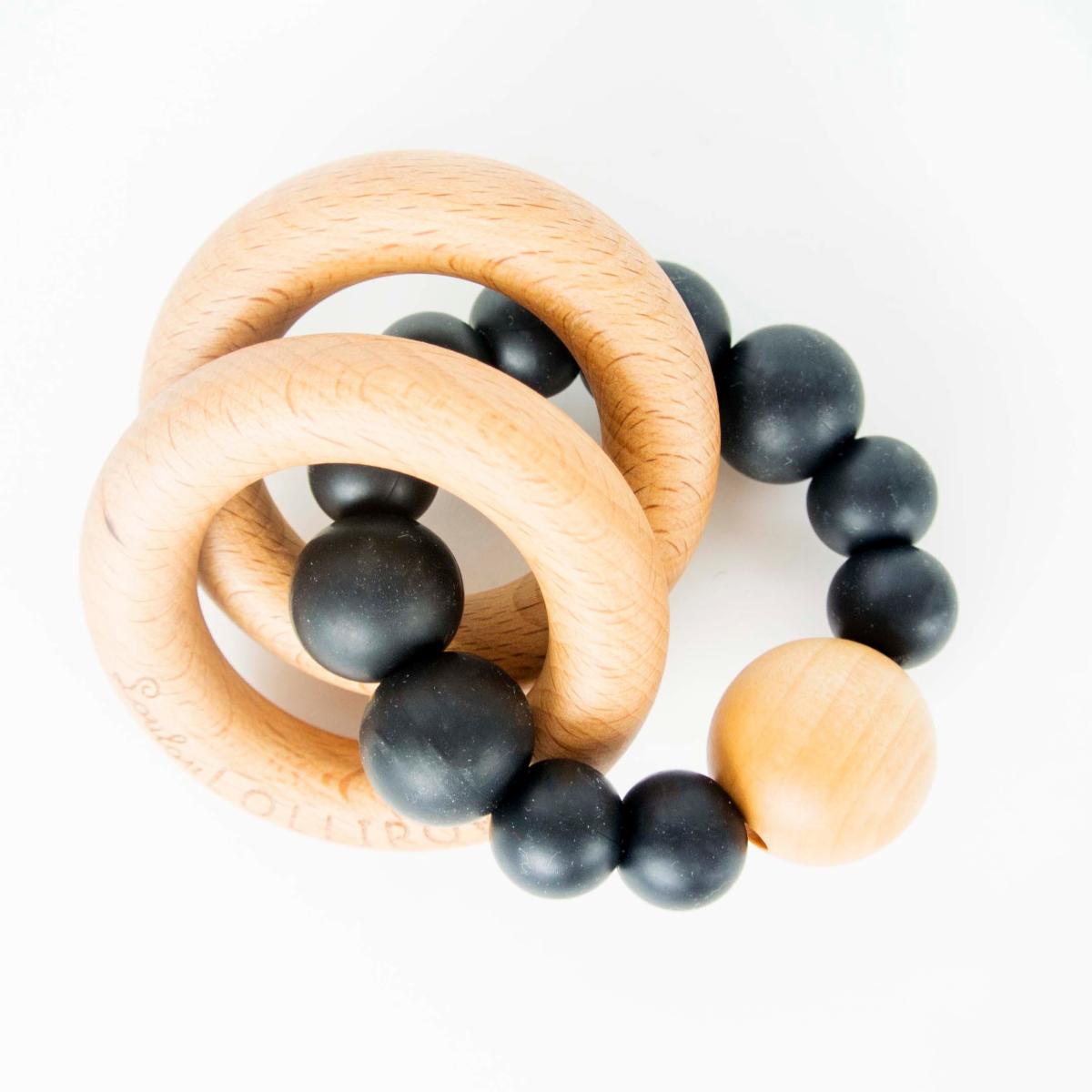 Silicone Teether in Black