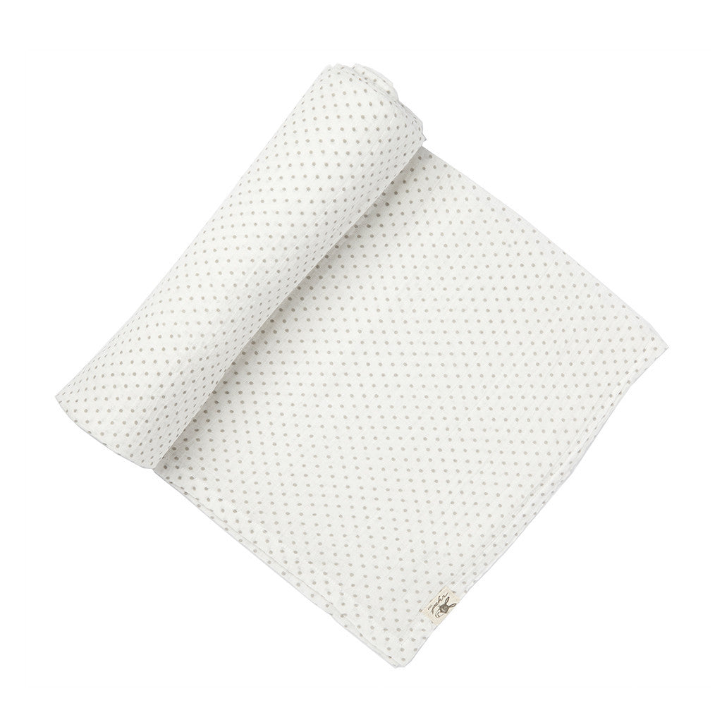 Swaddle Blanket - Grey Dots