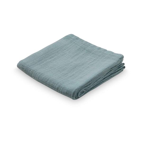 Organic Muslin Blankie in Petroleum - Luxury Baby Gifts