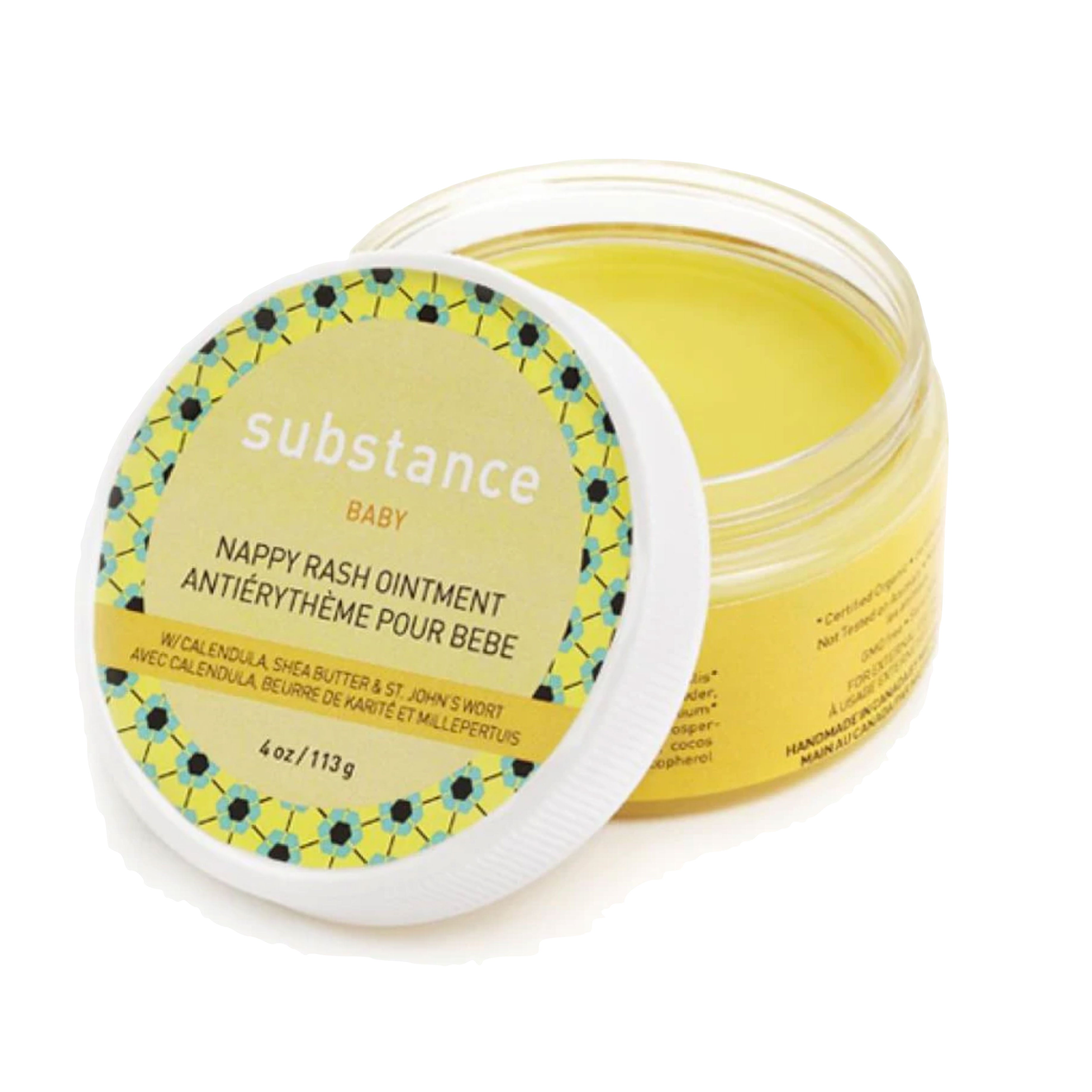 Organic and natural Baby Nappy Rash Ointment made in Canada at Bonjour Baby Baskets
