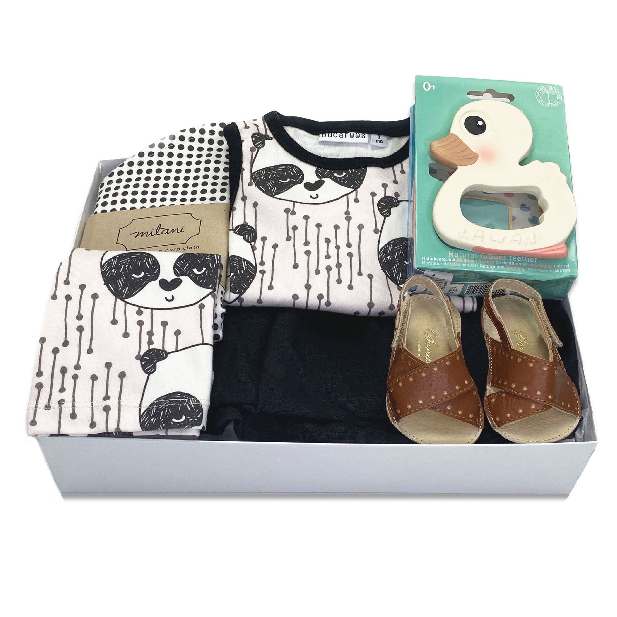 Trendy Baby Gift Box Panda, perfect Corporate Baby Gift Bonjour