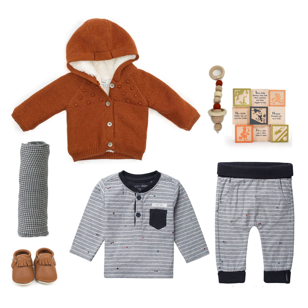 Baby Boy Gift Basket Baby it's so cold outside Bonjour Baby Baskets