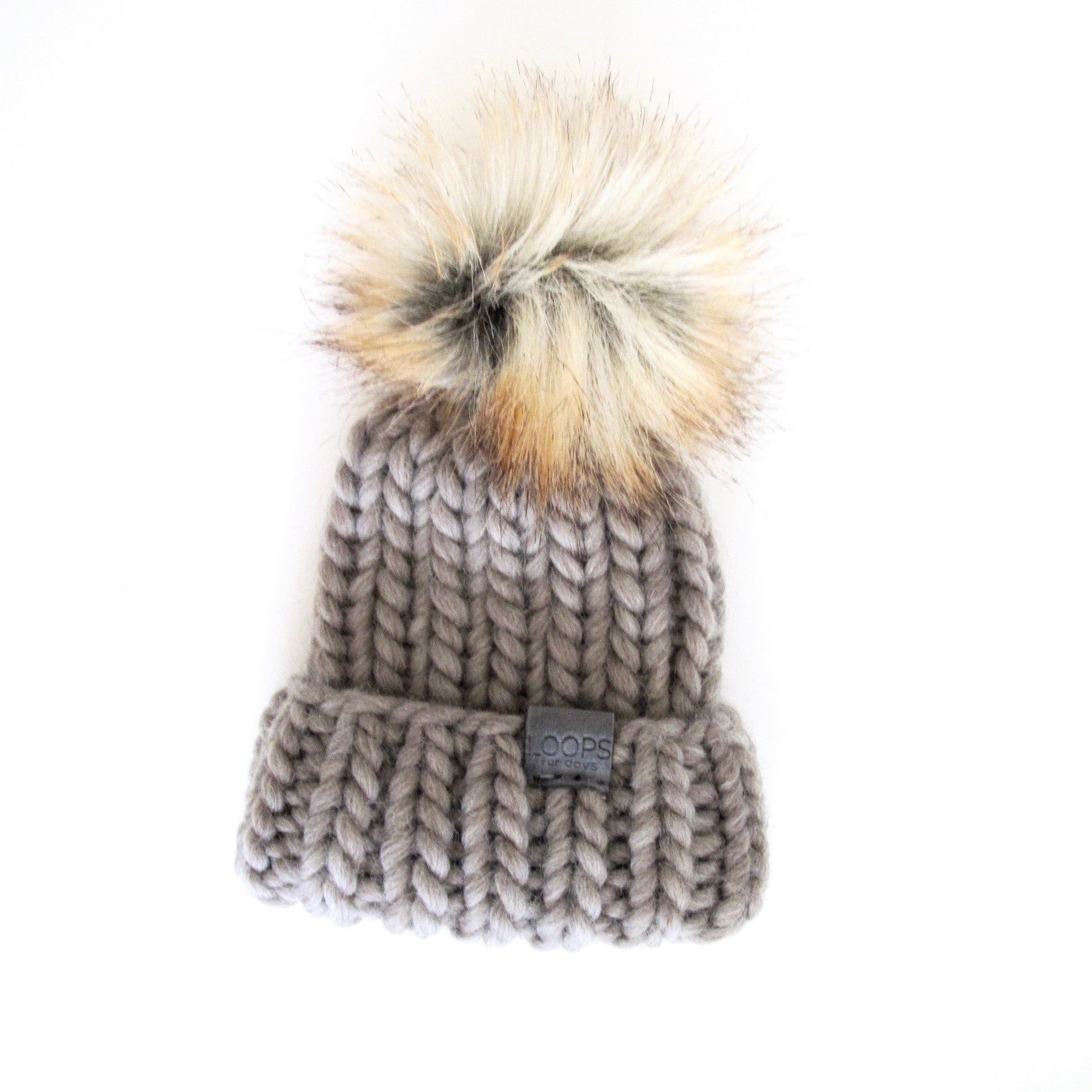 Chunky Hand Knitted Baby Toque at Bonjour Baby Baskets