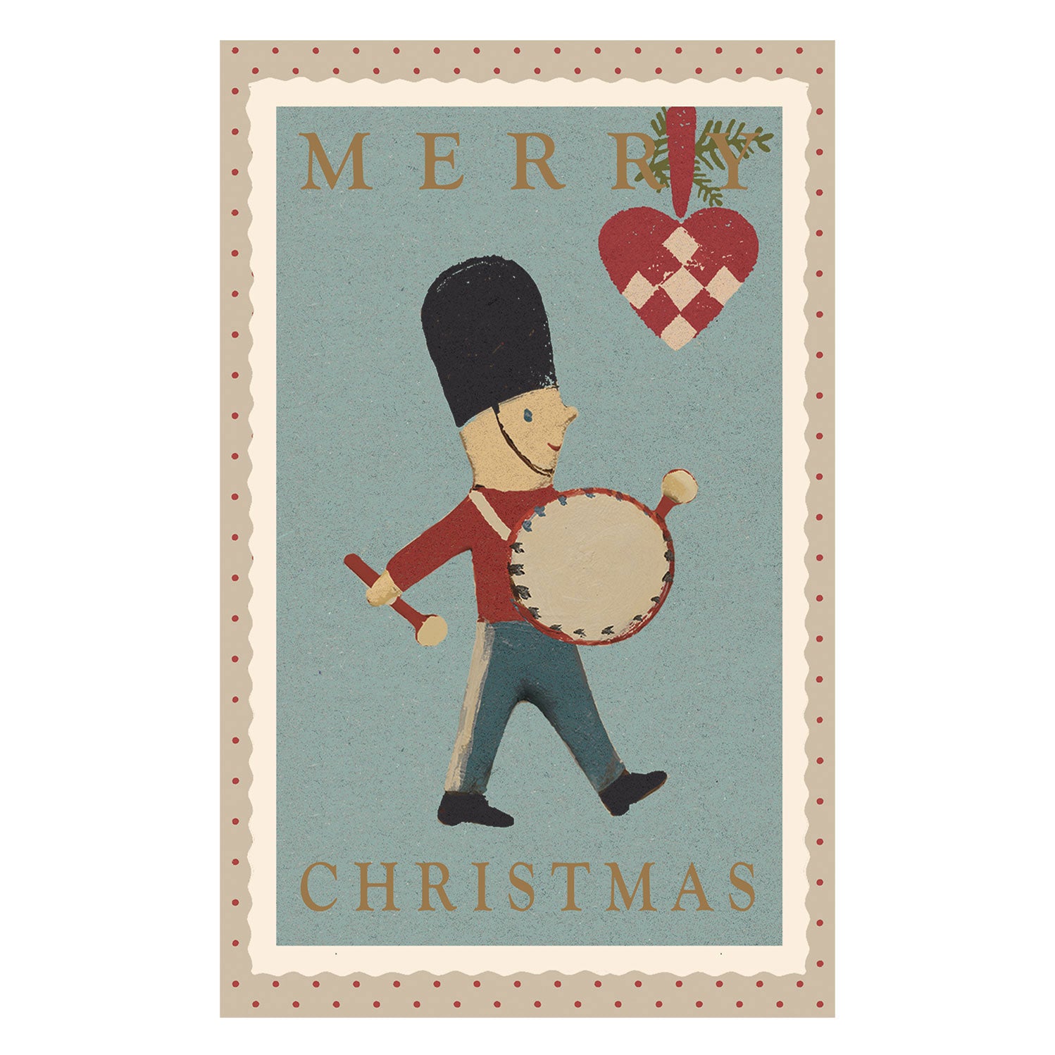  Maileg Vintage Toy playing drums Christmas Card by Maileg