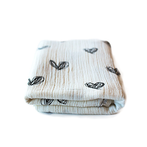 Swaddle Blanket - I Heart You - Slightly Damaged