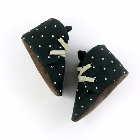 Fabric baby shoes - Dots