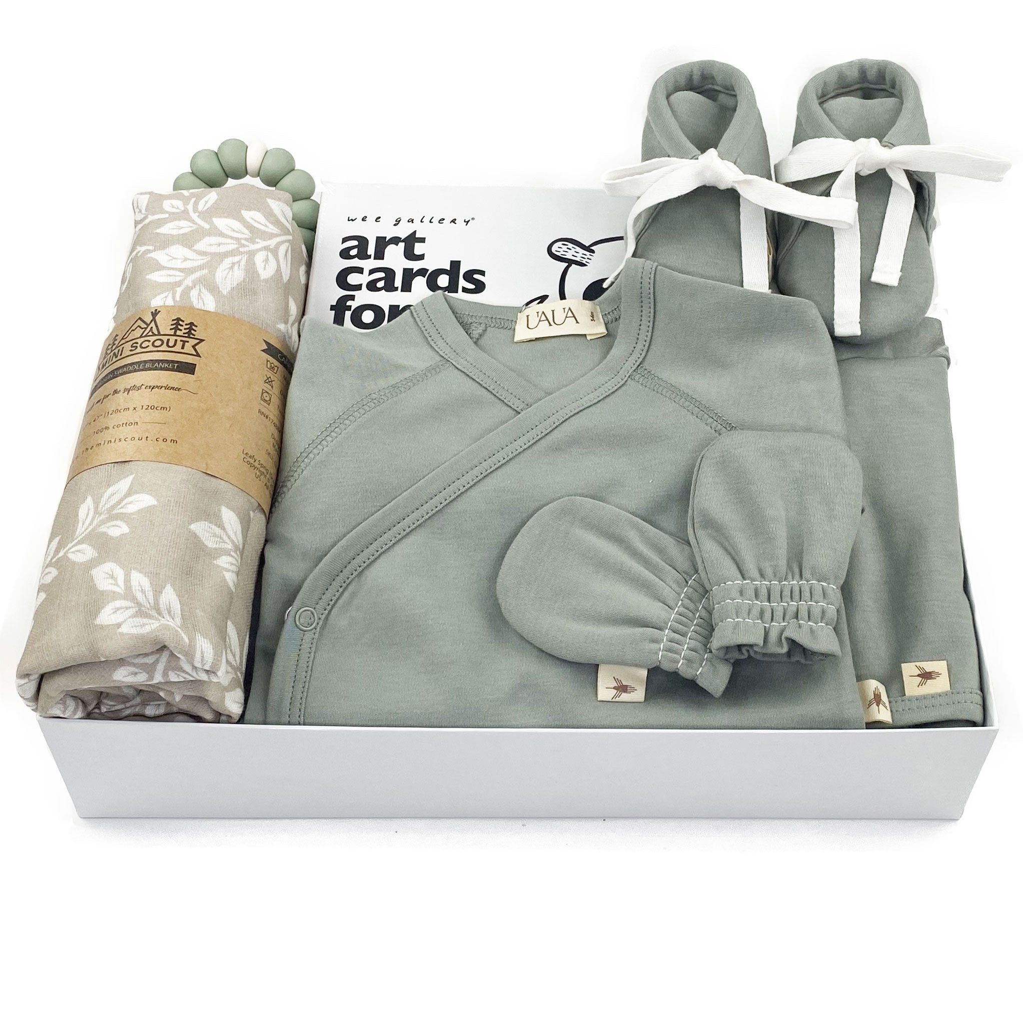 Luxury Baby Gift Box in neutral at Bonjour Baby Baskets