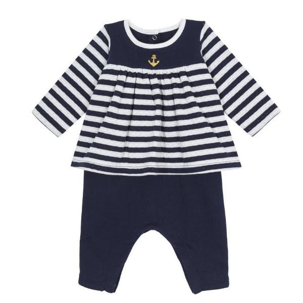 Petit Bateau 'Two in One' Baby Dress with leggings