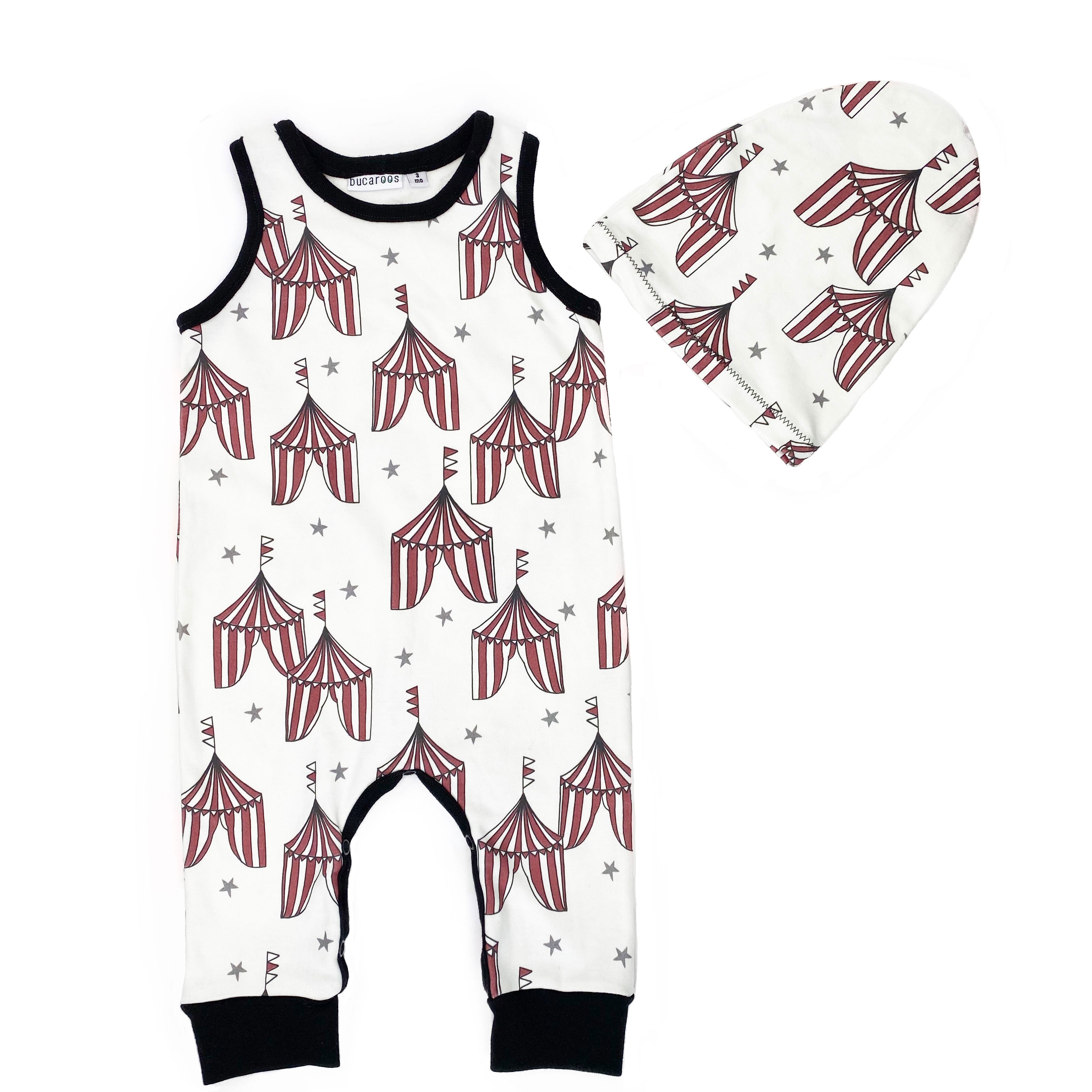 Sleeveless Baby Romper and Beanie set - Best Baby Gifts