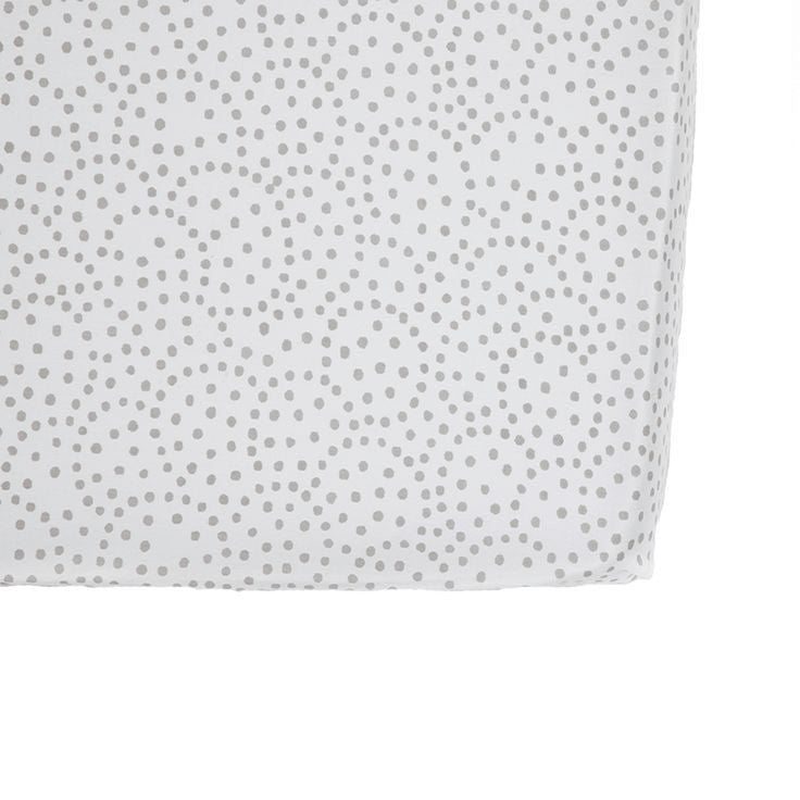 Crib Sheet Grey Dots
