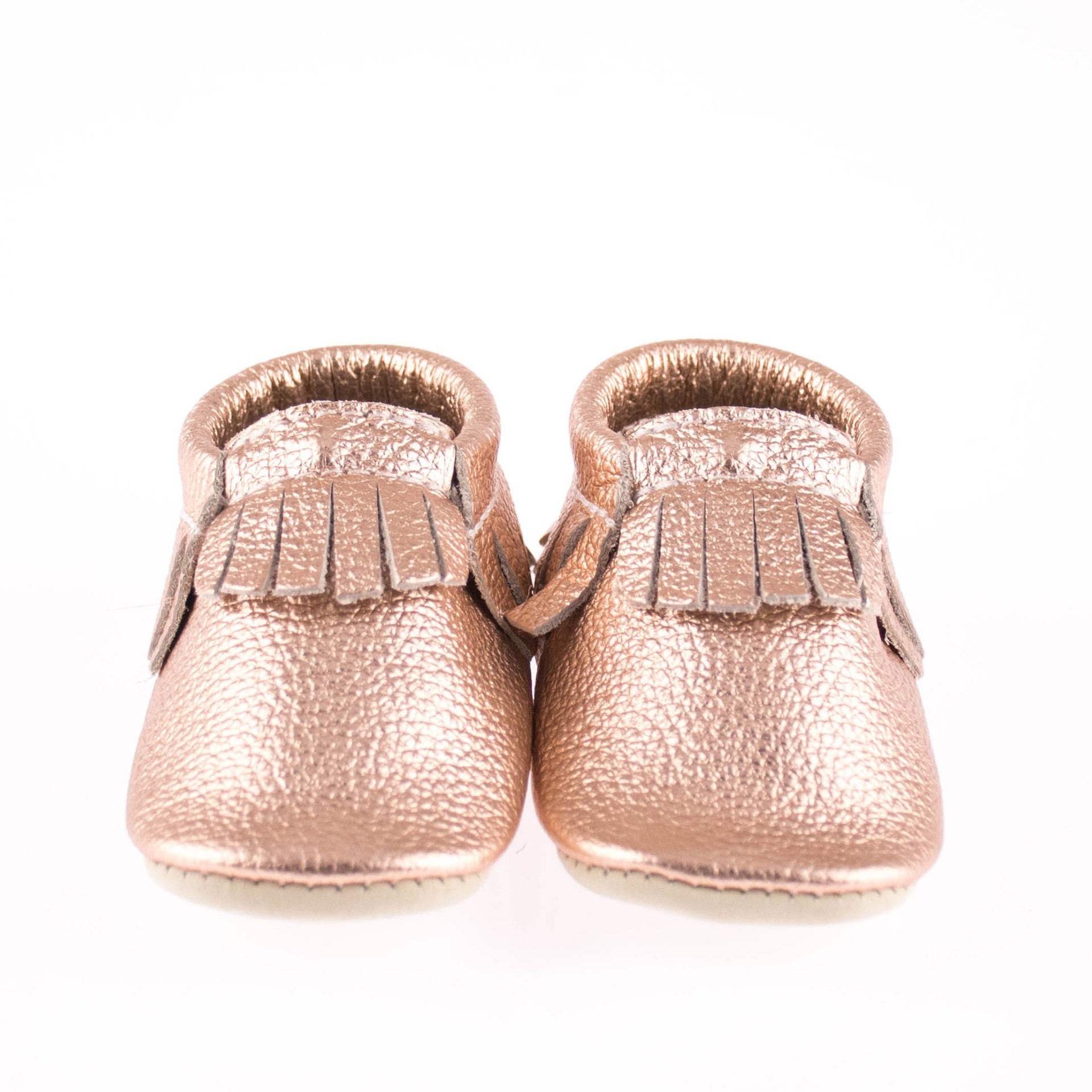 Rose Gold Baby Mocs Luxury Baby Gifts