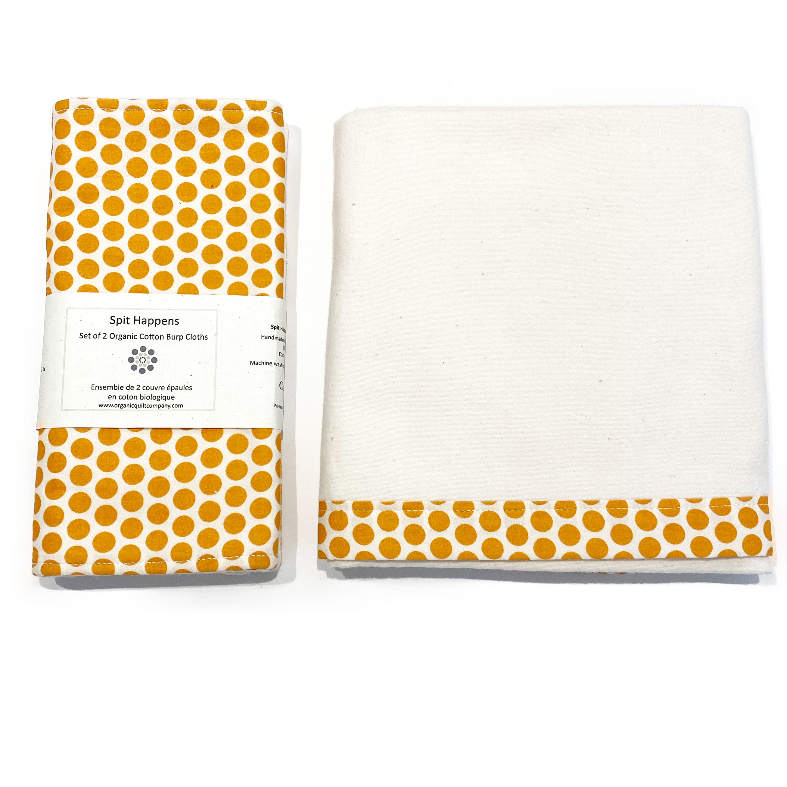 Organic Swaddle and Burp Cloths set at Bonjour Baby Baskets