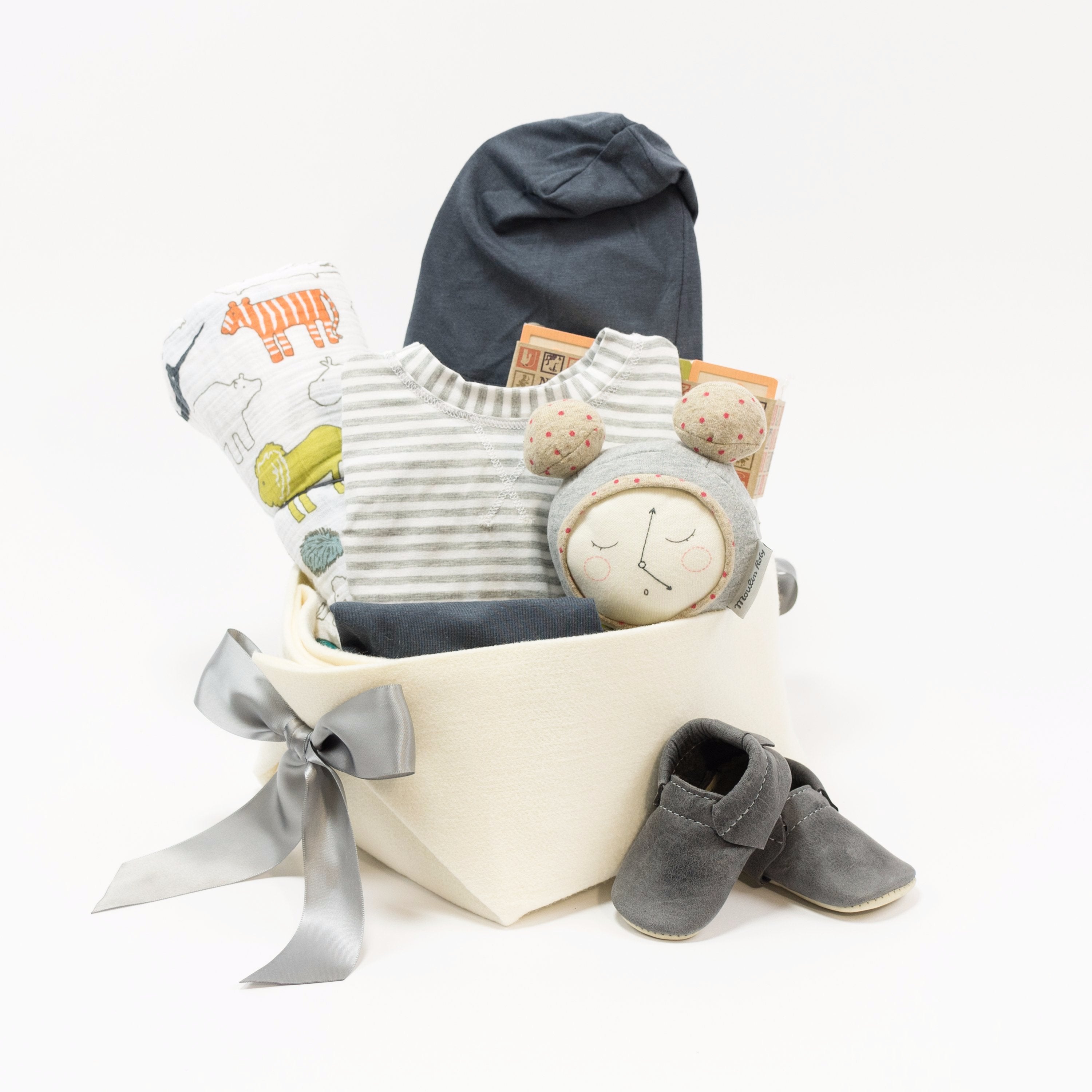 Trendy Baby Gift Basket at Bonjour Baby Baskets