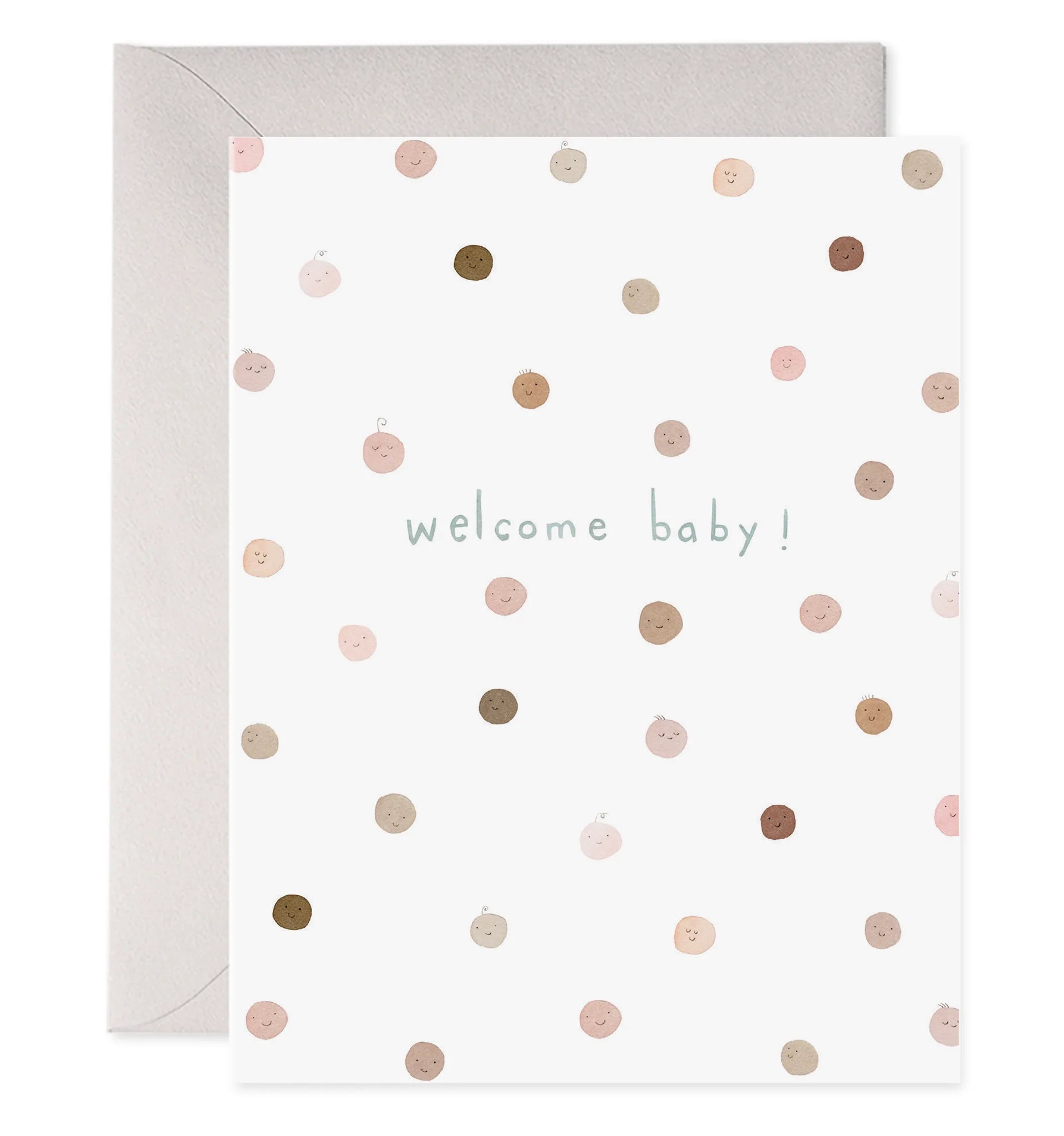 Neutral Greeting Card Welcome Baby