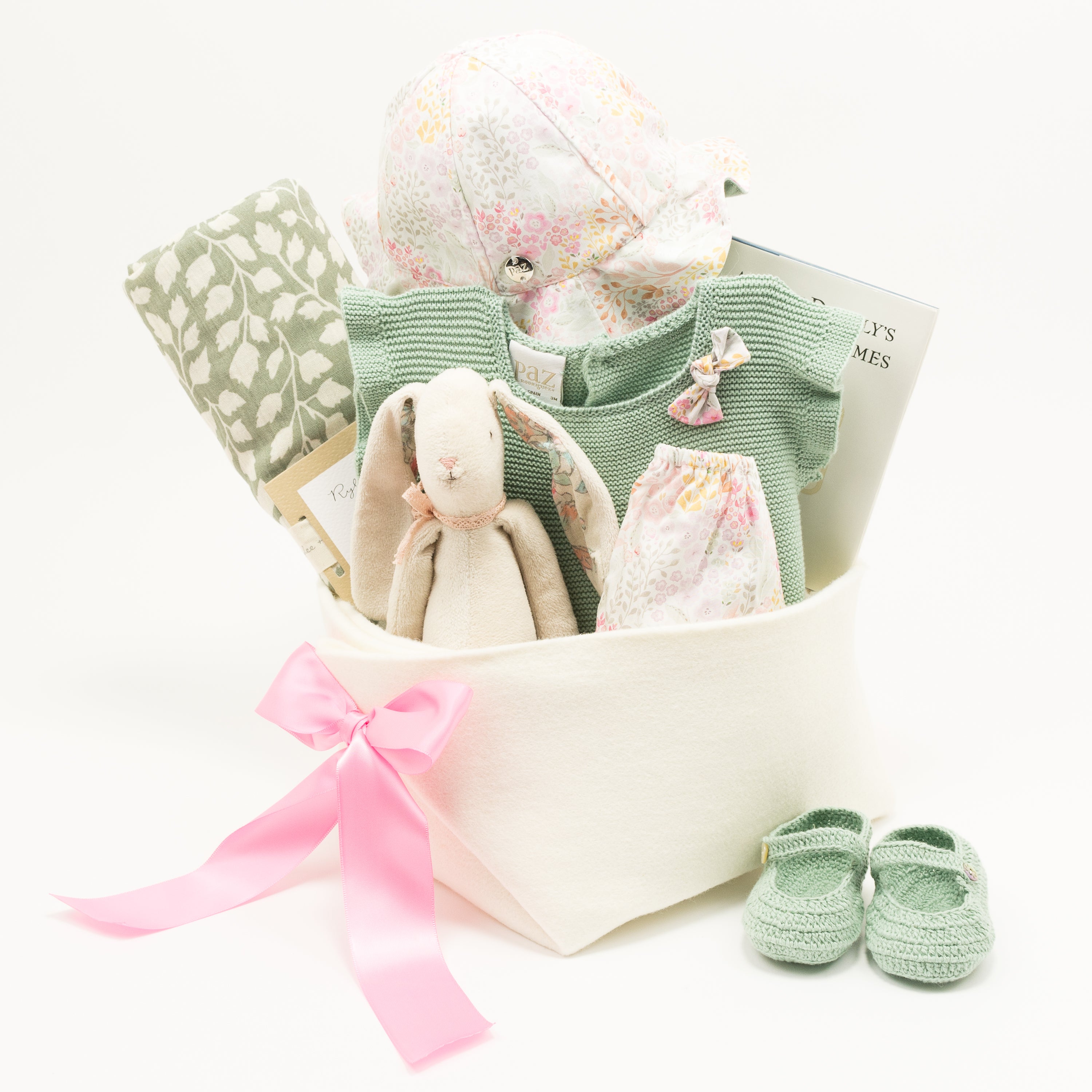 Paz Rodriguez Luxury Baby Gift Basket, perfect Corporate Baby Gift