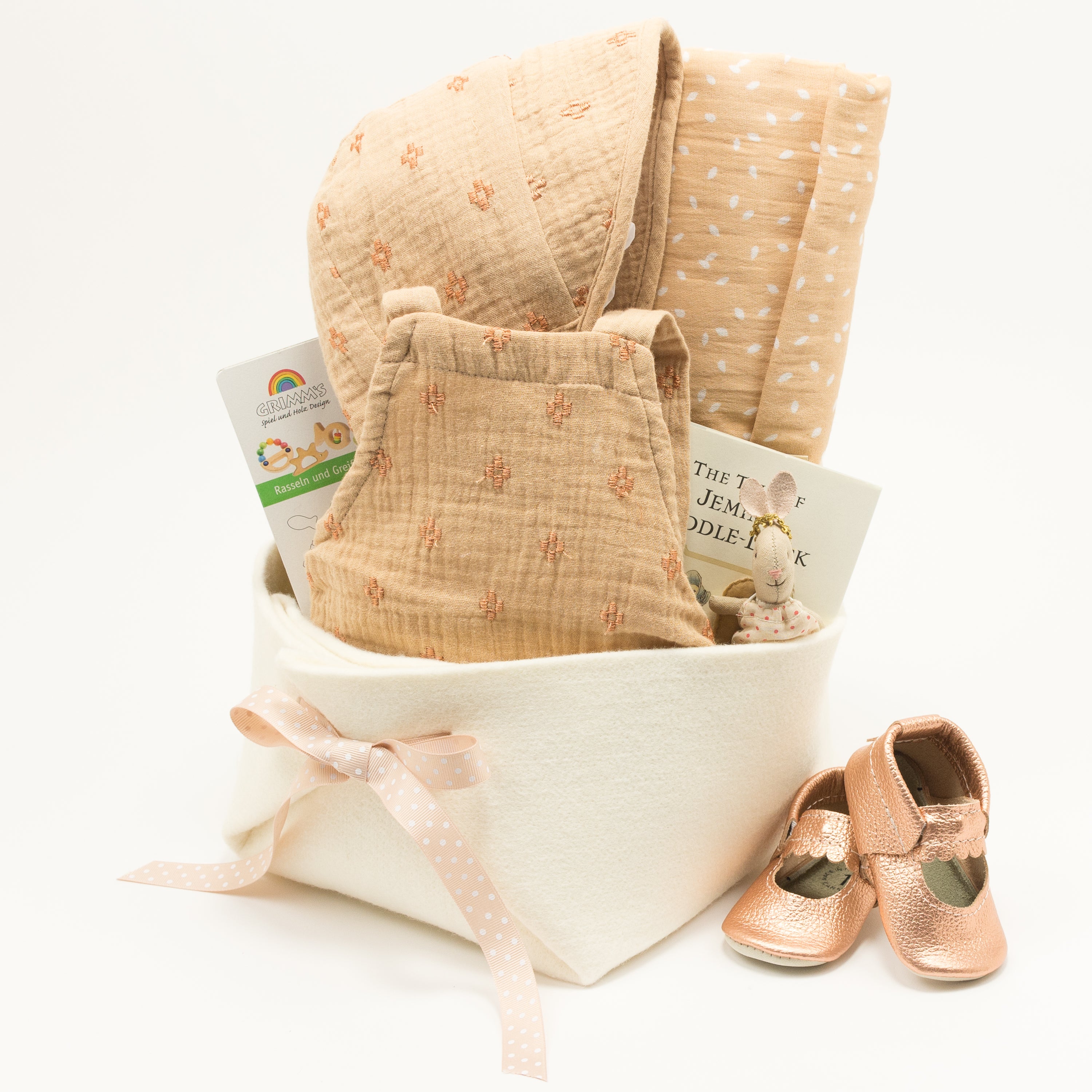 Corporate Baby Girl Gift Basket featuring Rylee and Cru