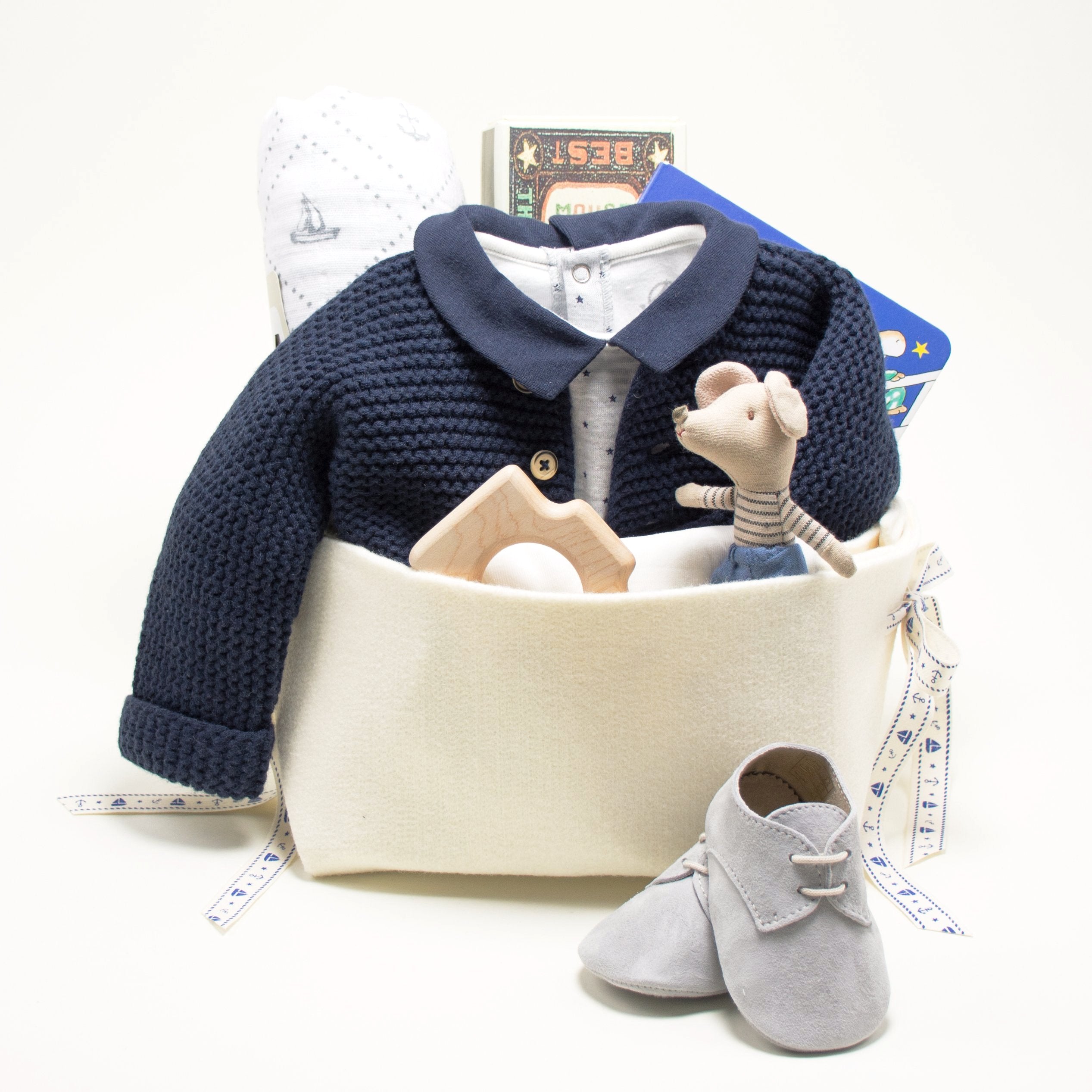 Petit Bateau Luxury Baby Boy Gift Basket