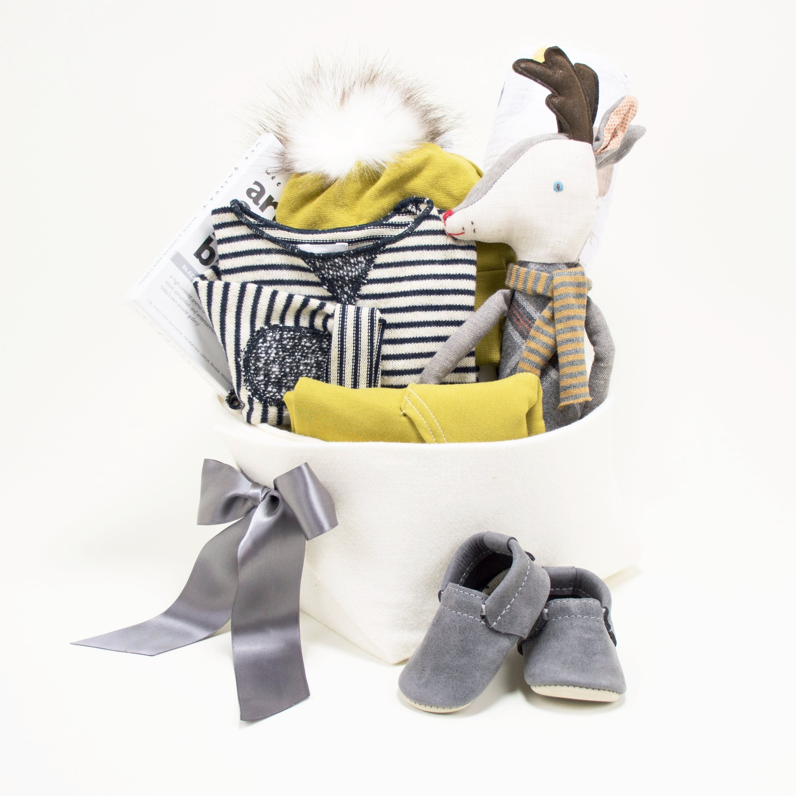 Trendy Baby Gift Basket at Bonjour Baby Baskets