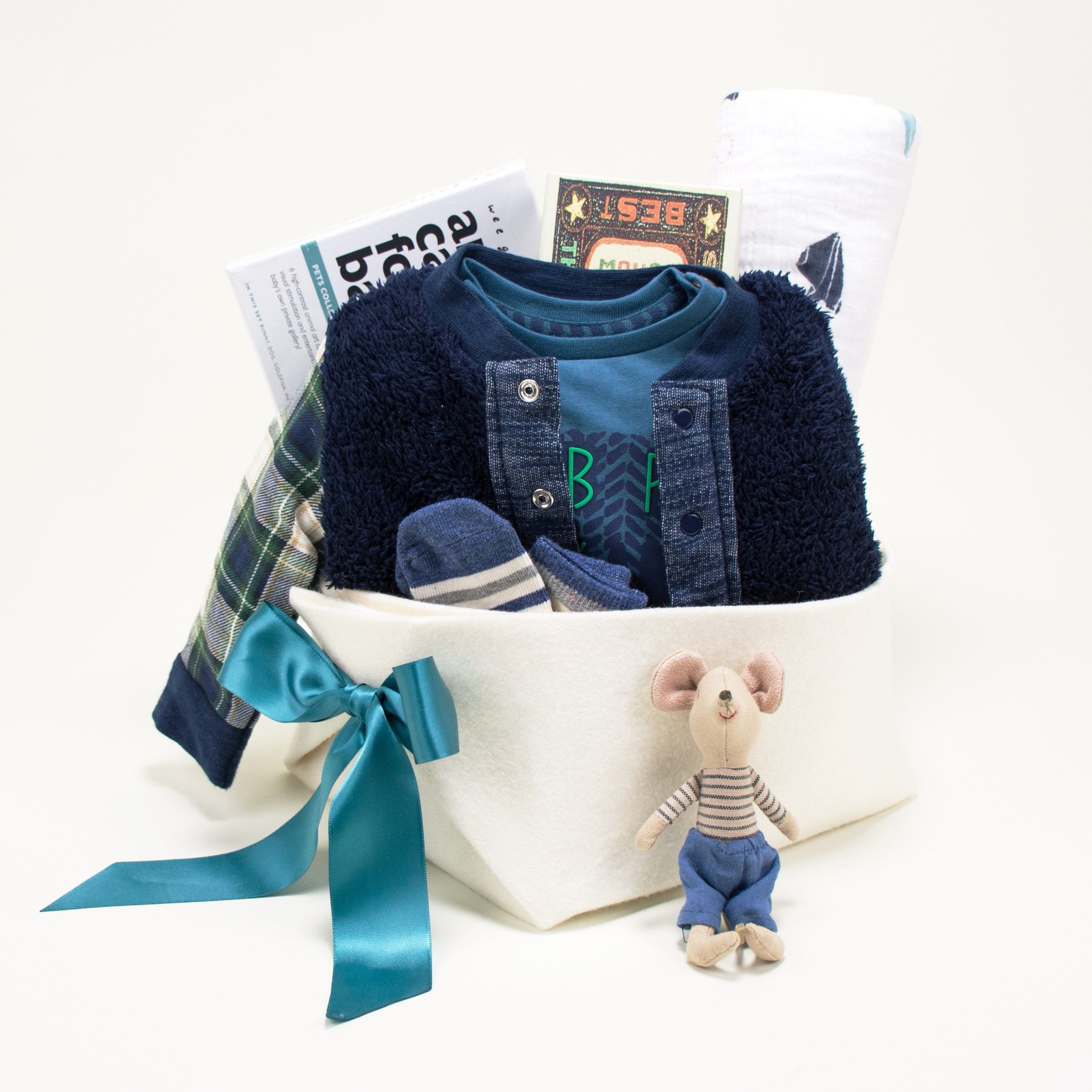 Trendy Baby Boy Gift Basket at Bonjour Baby Baskets