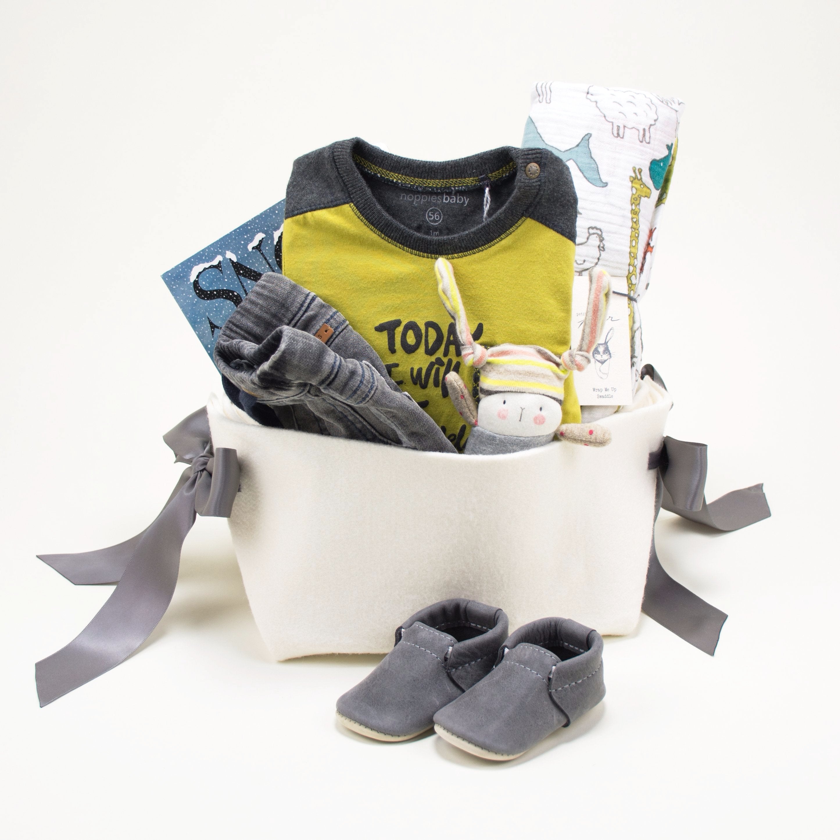 Trendy Baby Boy Gift Basket at Bonjour Baby Baskets
