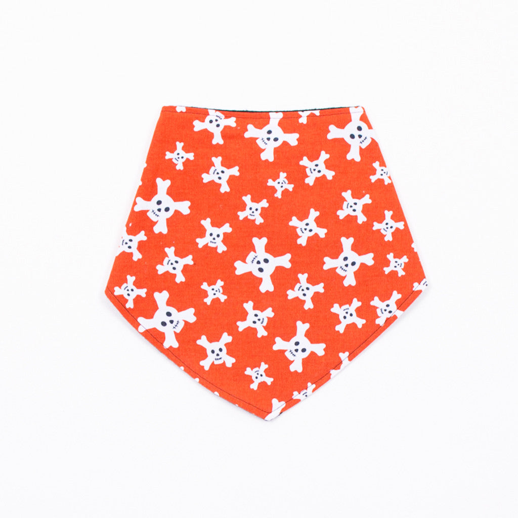 Bib Bandana - Red Skulls