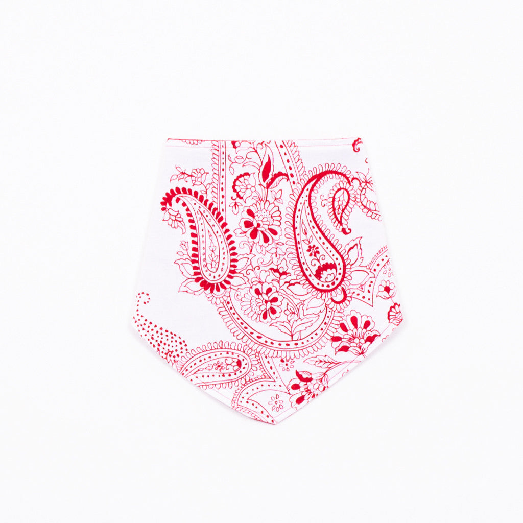 Bib Bandana - Red and White