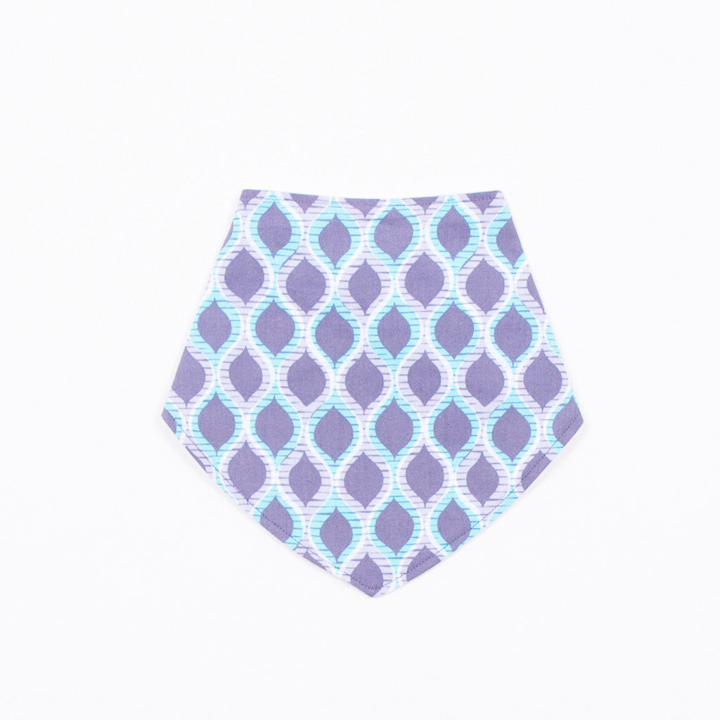 Bib Bandana - Grey and Blue