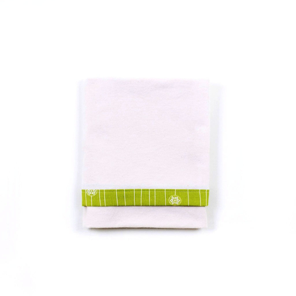 Flannel Swaddle Blanket - Stripe Grass