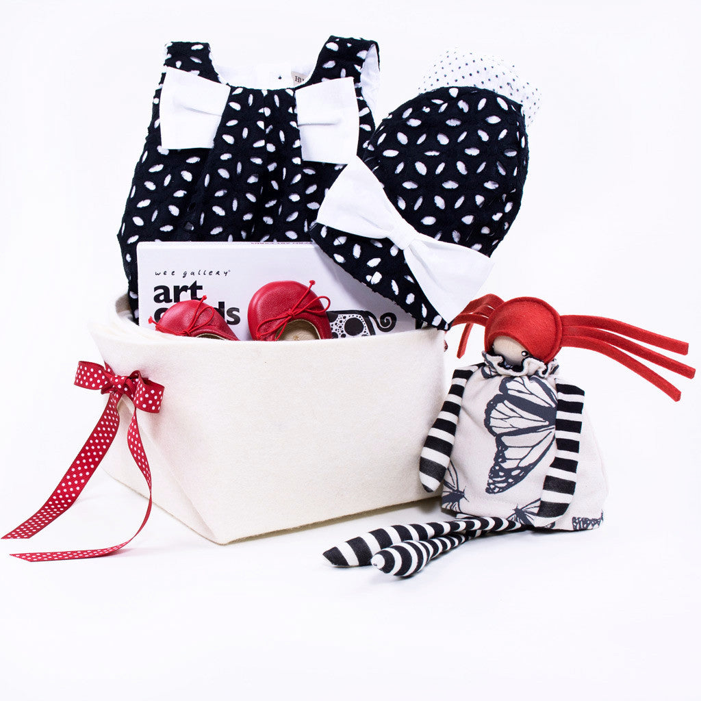Hucklebones Luxury Baby Girl Gift Basket 