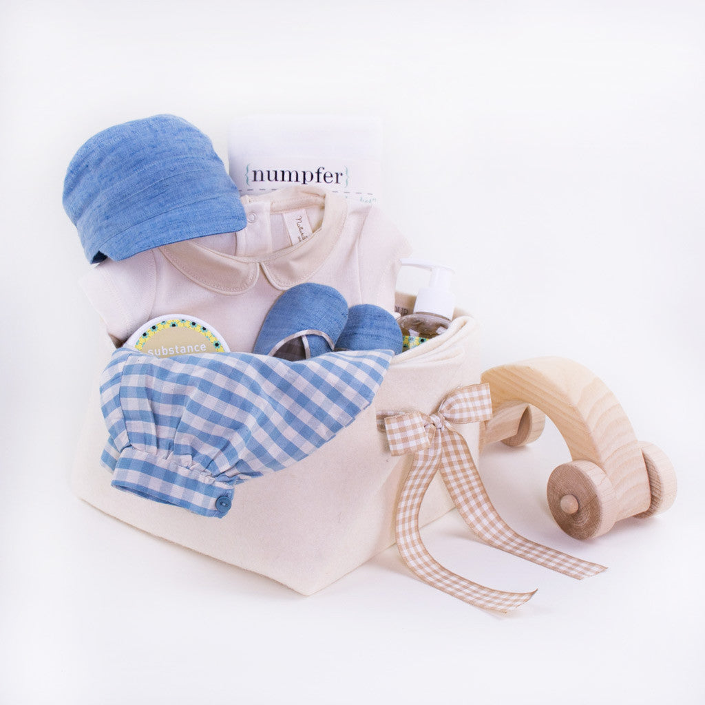 Luxury Baby Boy Gift Basket for the Spring 