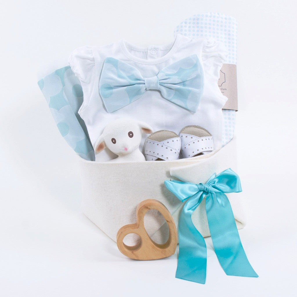 Luxury Baby Girl Gift Basket by Bonjour Baby Baskets