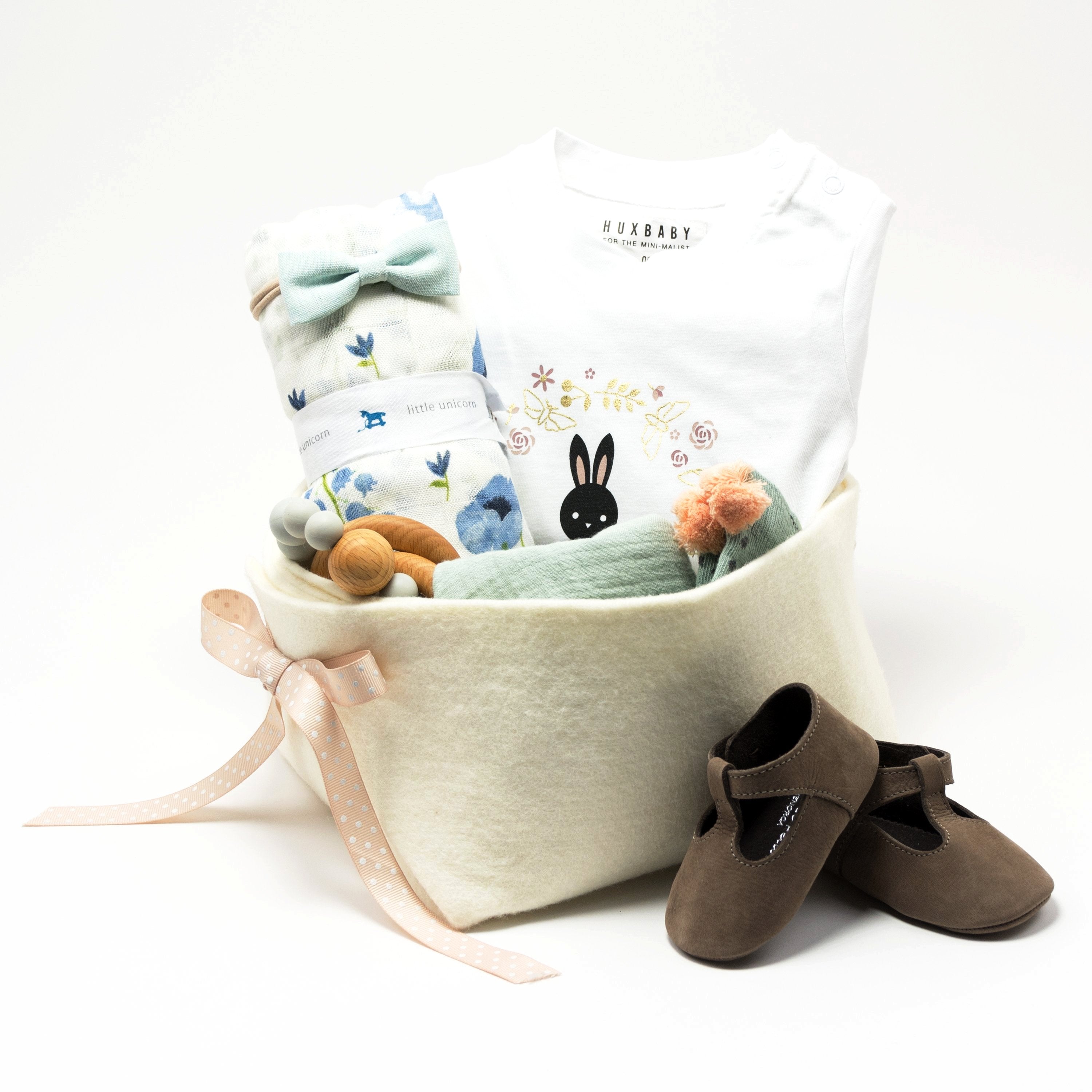 Sweet Bunny Baby Basket
