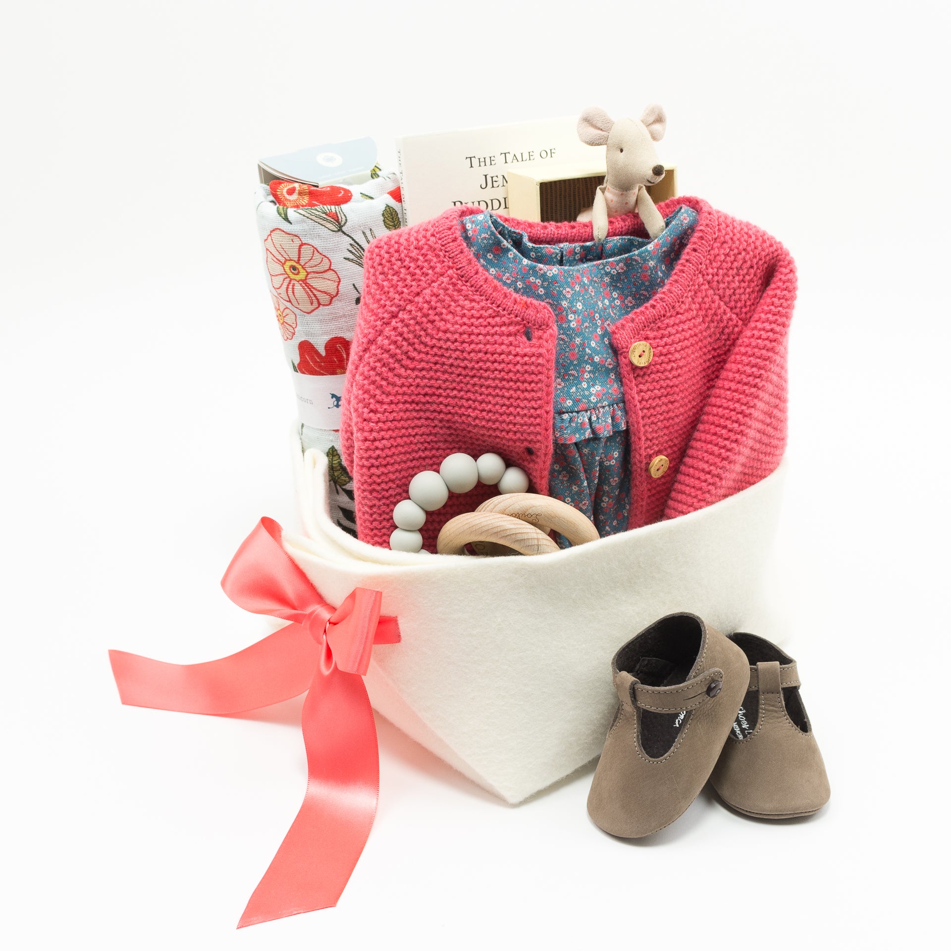 Luxury Baby Girl Gift Basket at Bonjour Baby Baskets, perfect Corporate Baby Gift