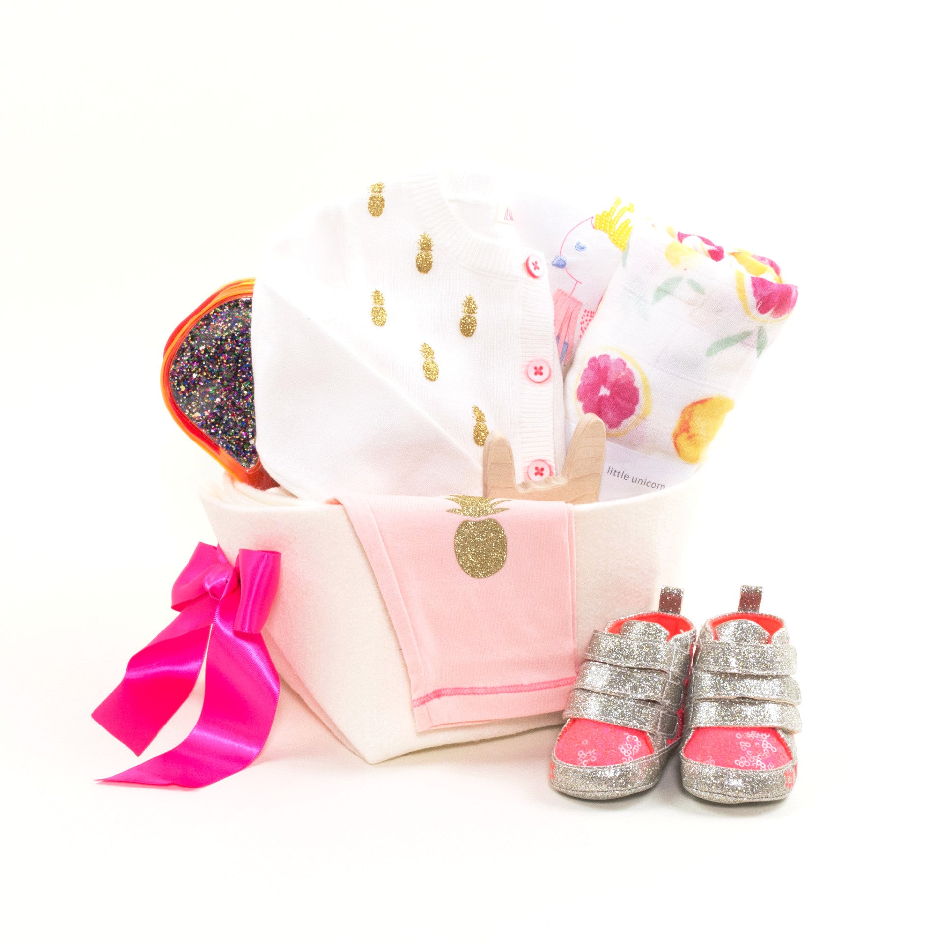 Billieblush Luxury Baby Girl Gift Basket by Bonjour Baby Baskets