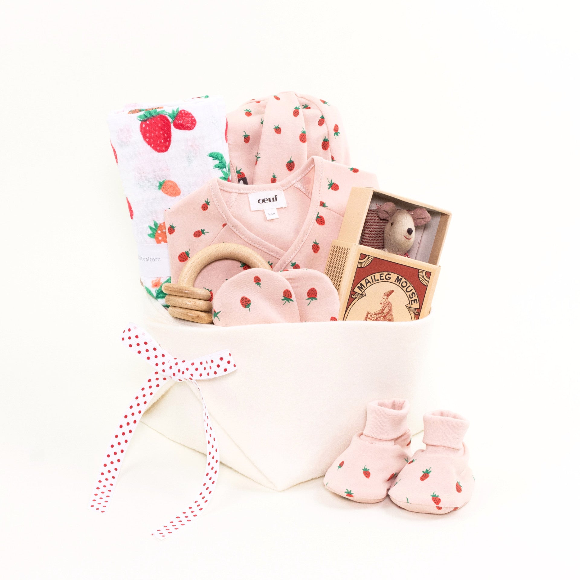 Luxury Baby Girl Gift Basket by Bonjour Baby Baskets