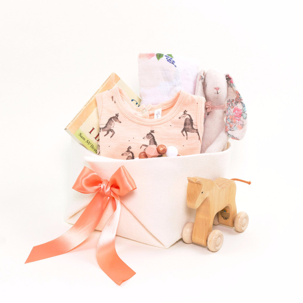 Rylee and Cru Luxury Baby Gift Basket at Bonjour Baby Baskets