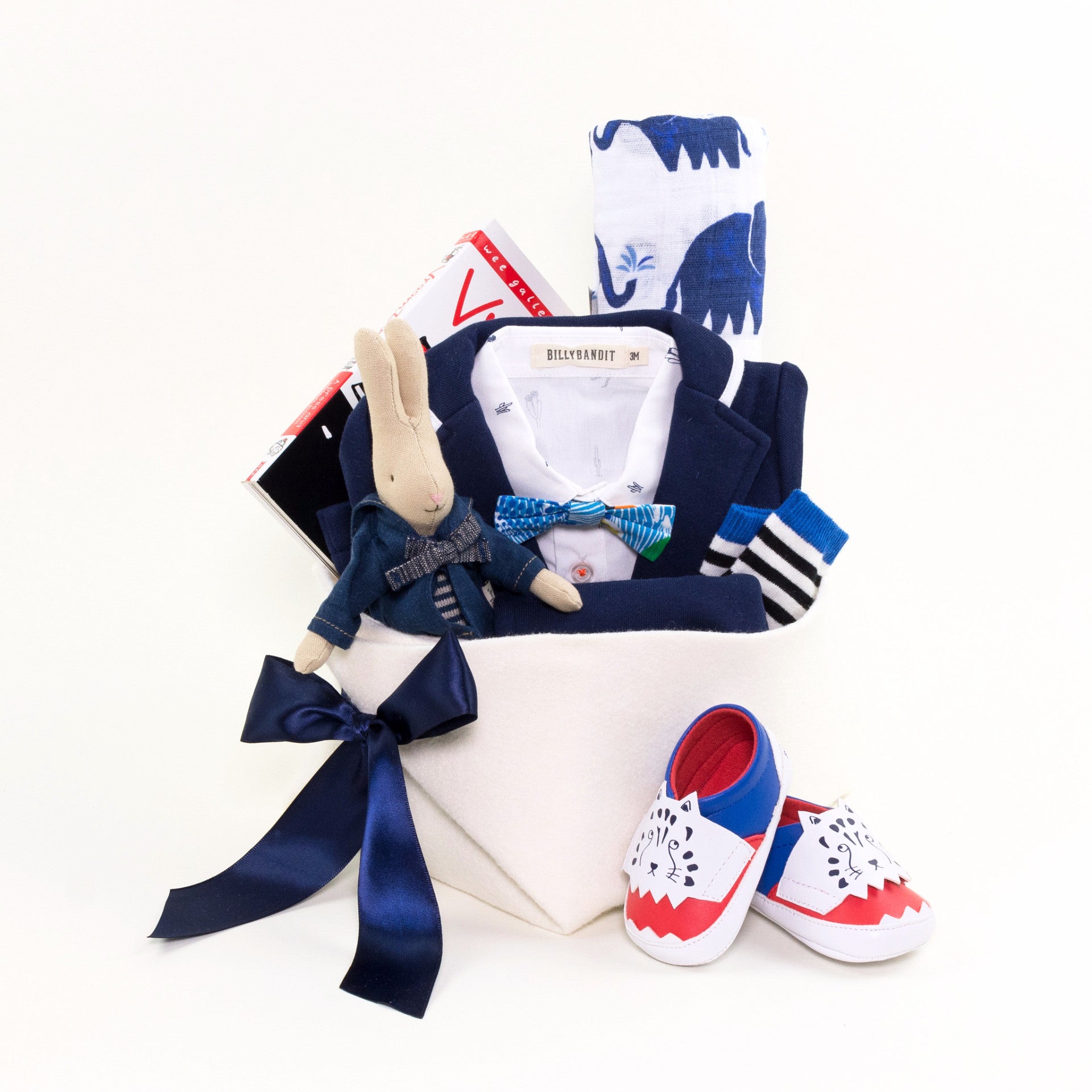 Luxury Baby Boy Gift Basket at Bonjour Baby Baskets