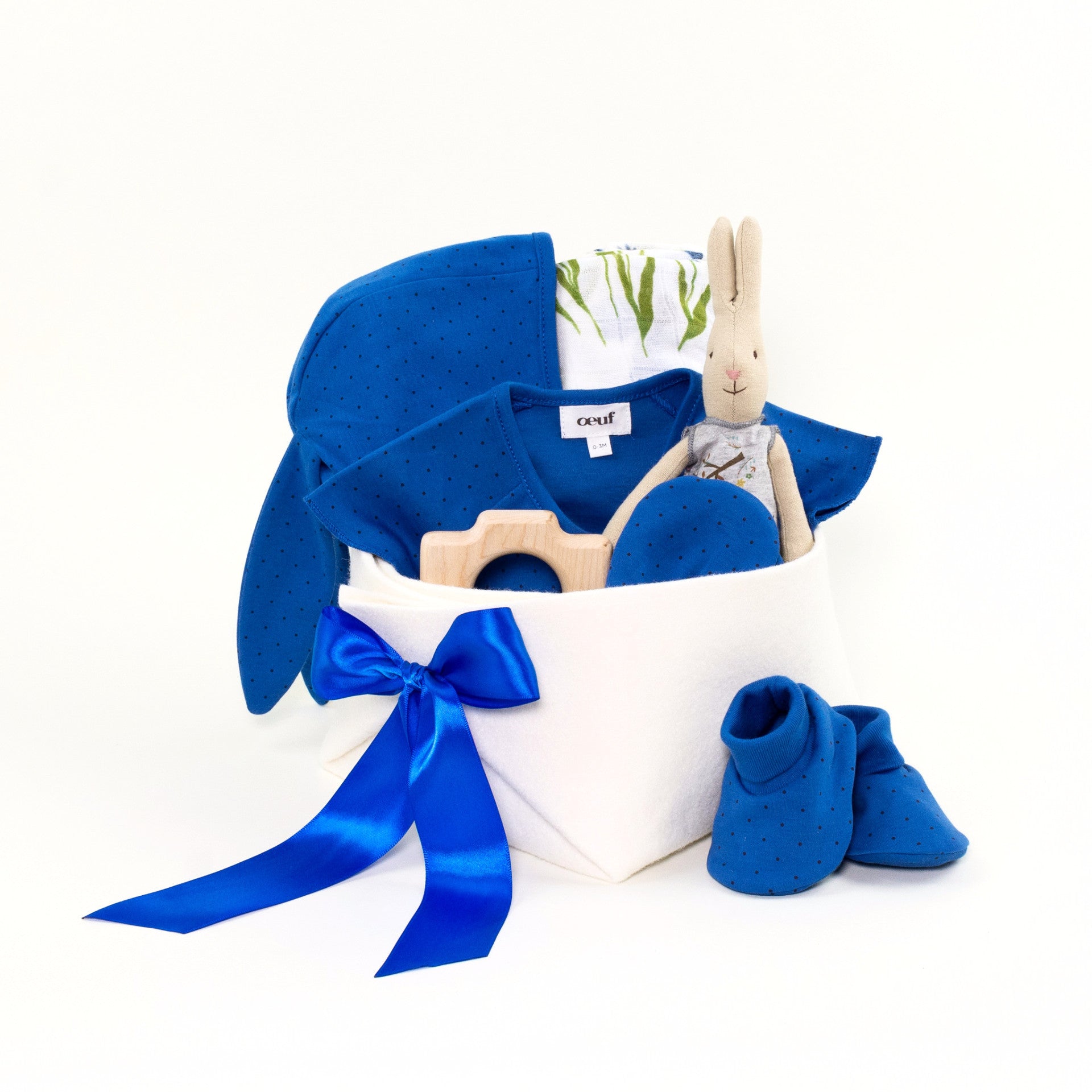 Luxury Baby Gift Basket featuring Oeuf at Bonjour Baby Baskets